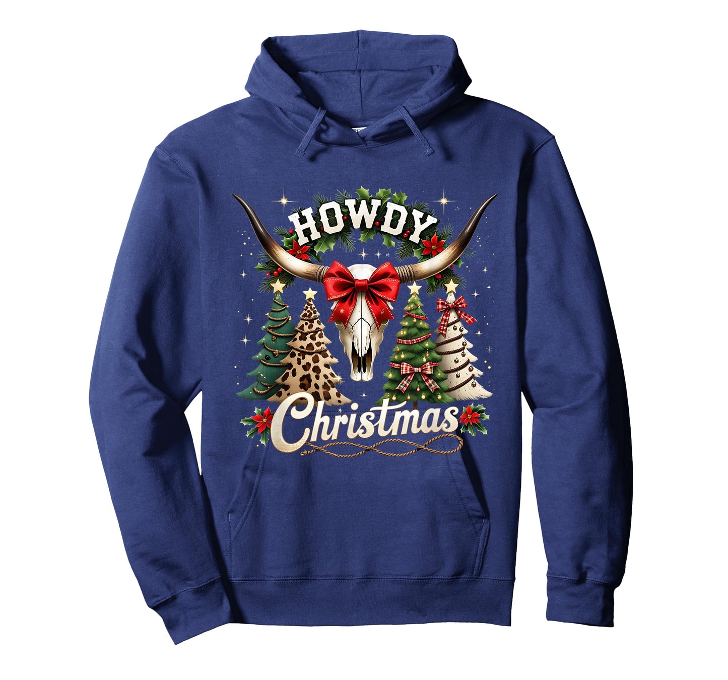 Howdy Christmas Western Country Holiday Design T-Shirt