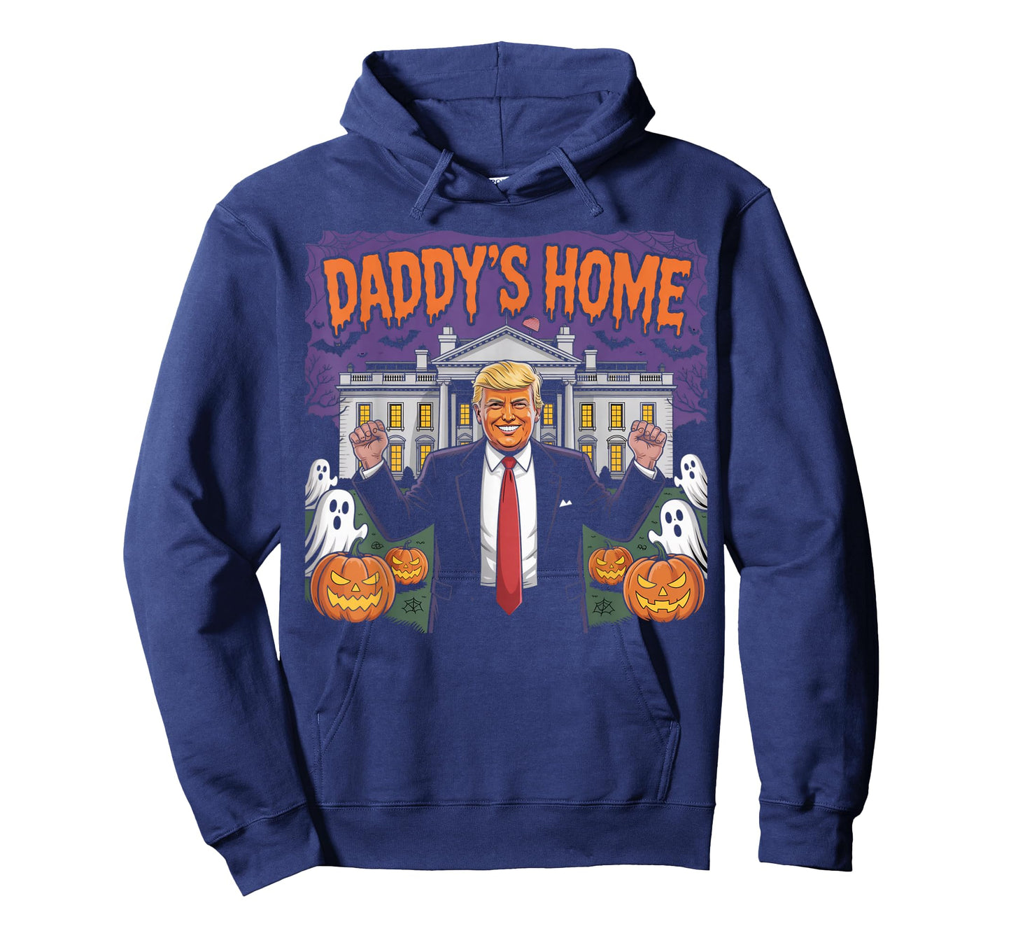 Funny Patriotic Halloween 2025 Daddy's Home White House USA T-Shirt