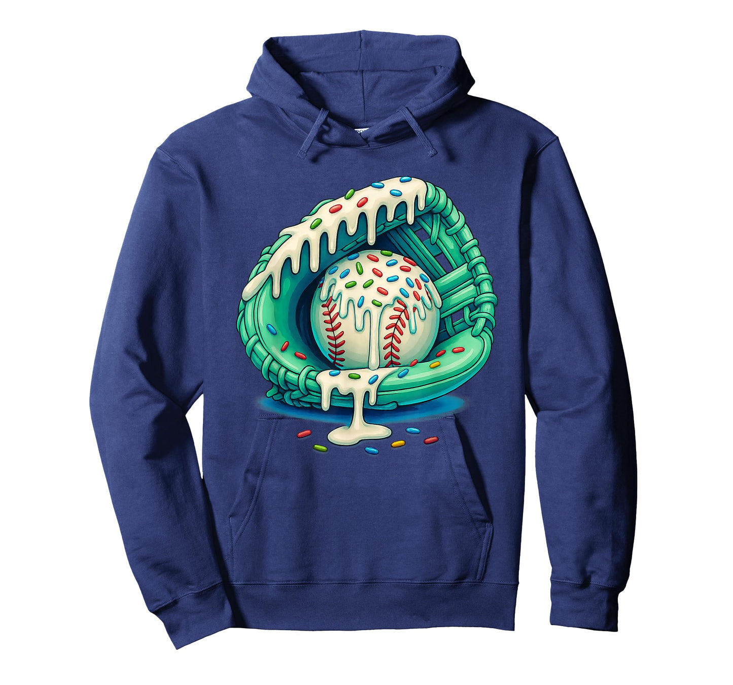 Baseball Drip Ice Cream Sprinkles Mint Baseball Glove T-Shirt