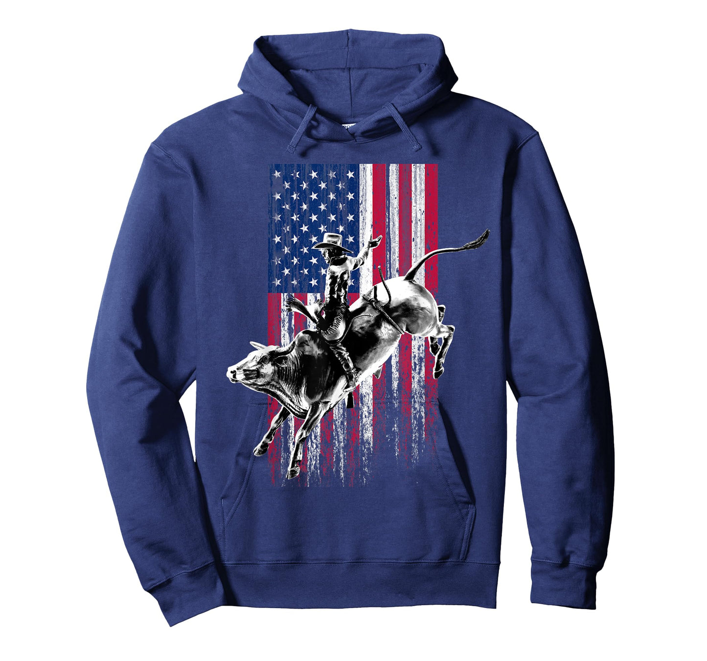 Rodeo Bull Rider Patriotic American Flag T-Shirt for Cowboys T-Shirt