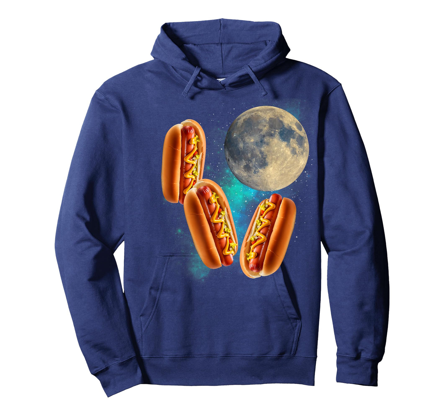 Three Hotdogs Moon Howling Funny 3 Hotdogs Howling At Moon T-Shirt