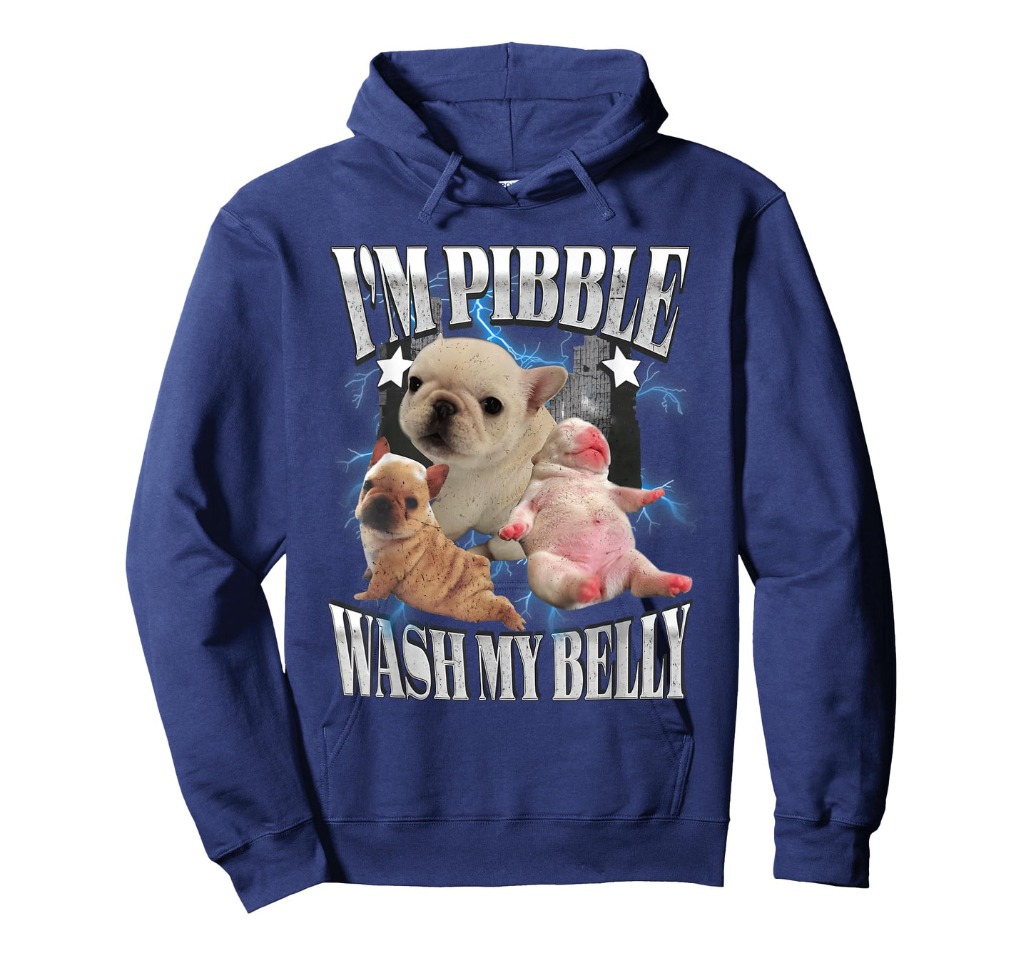 I'm Pibble Wash My Belly French Bulldog Brainrot Gen Z Meme T-Shirt