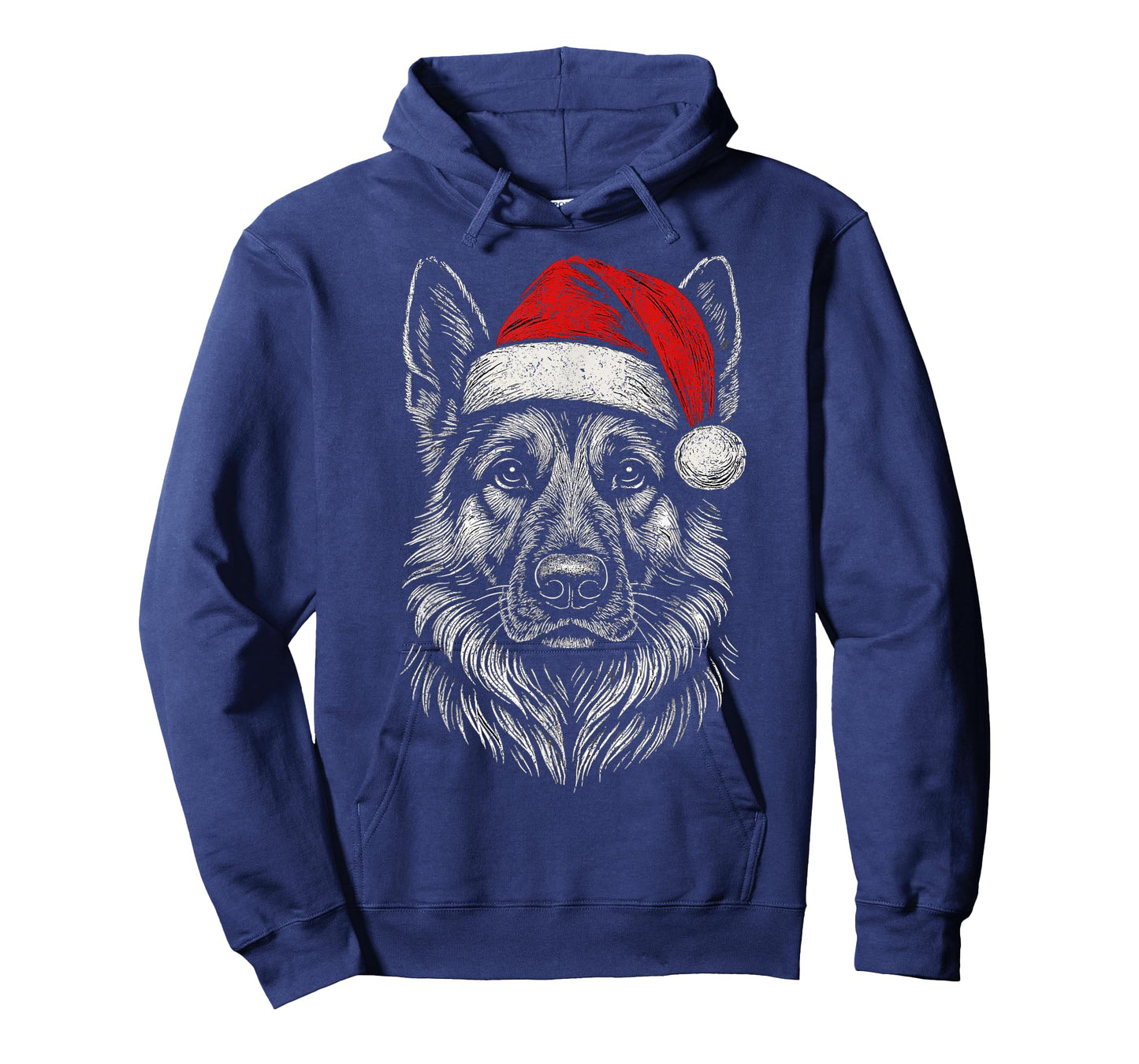 German Shepherd Santa Hat Christmas Xmas Dog Mom T-Shirt