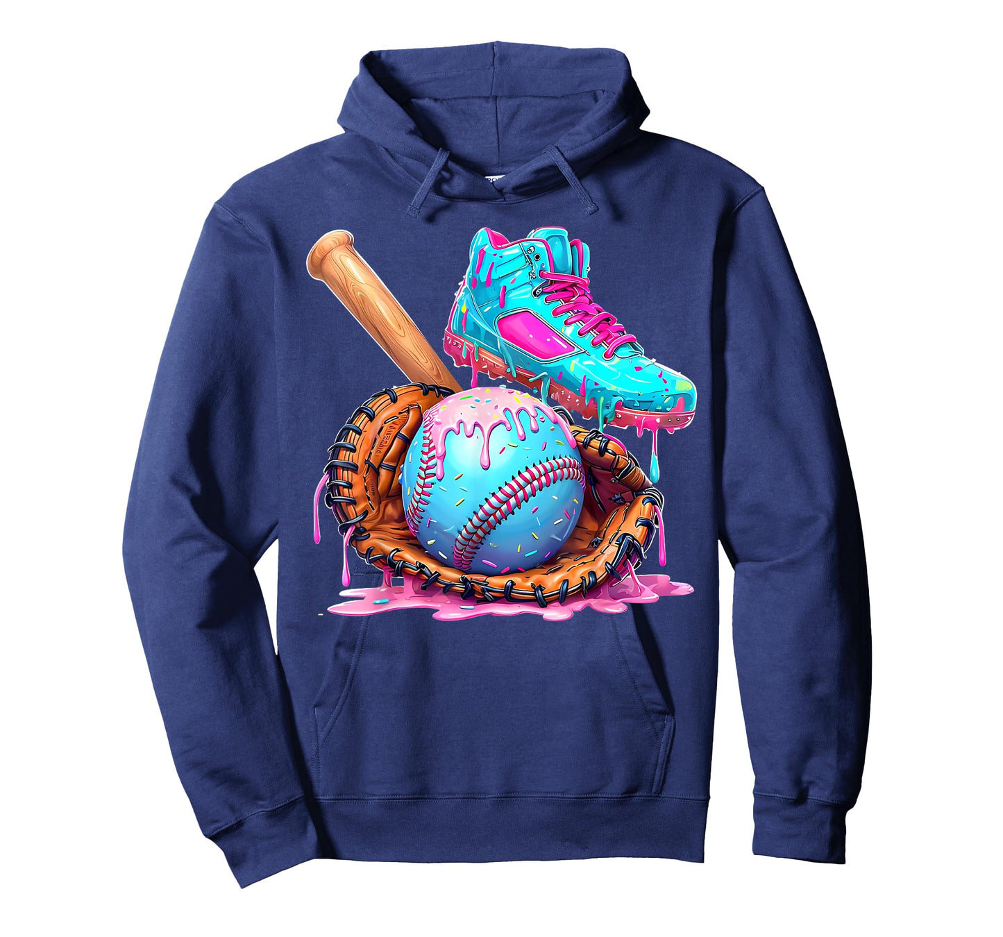 Ice Cream Drip Baseball Stuff Baseball Drip For Boys Graphic T-Shirt
