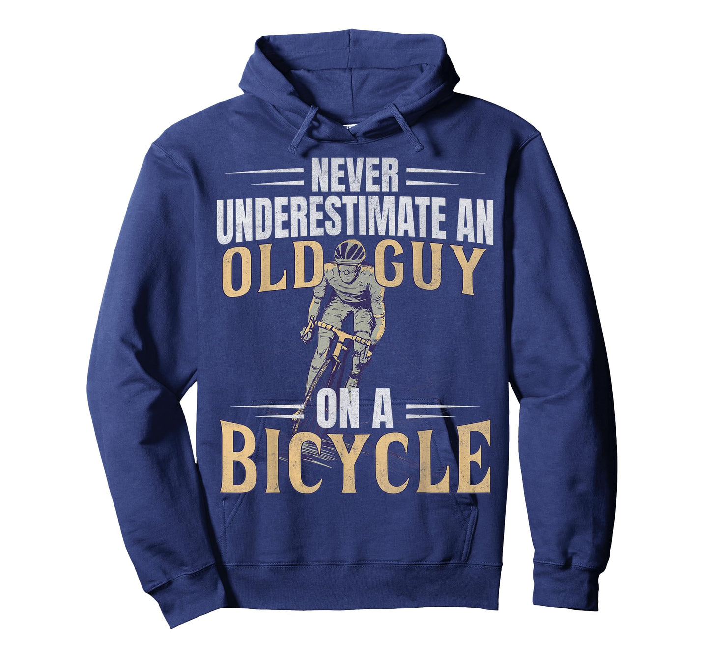 Mens Never Underestimate An Old Guy On A Bicycle Cycling T-Shirt