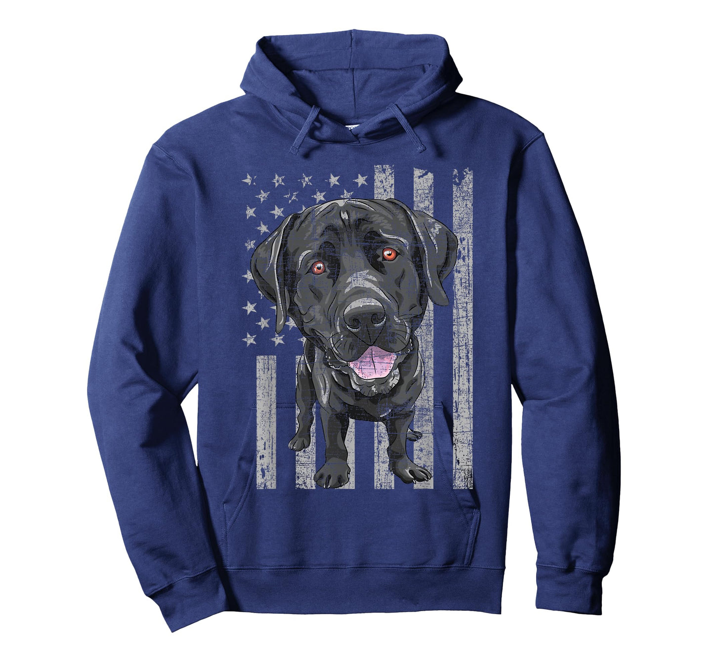 Patriotic Black Labrador - USA American Flag Dog Lover T-Shirt