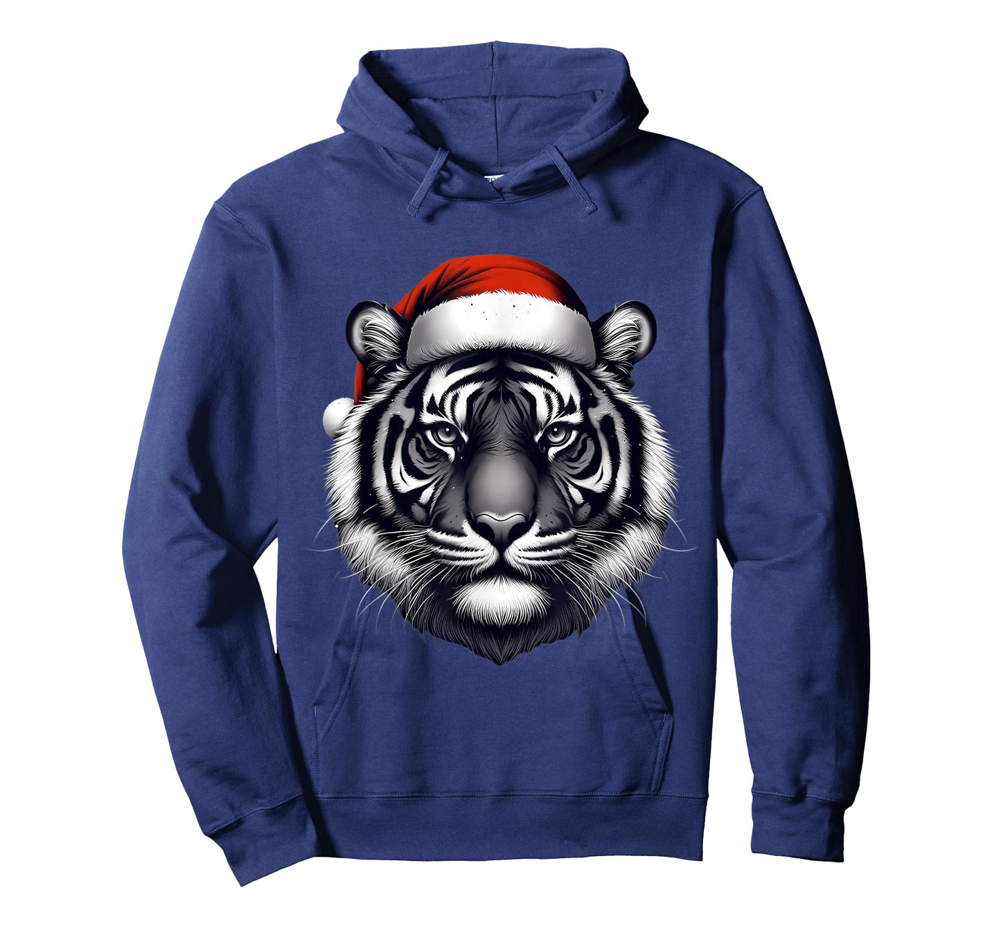 Tiger With Santa Hat Christmas Xmas Lover Zoo Keeper Safari T-Shirt