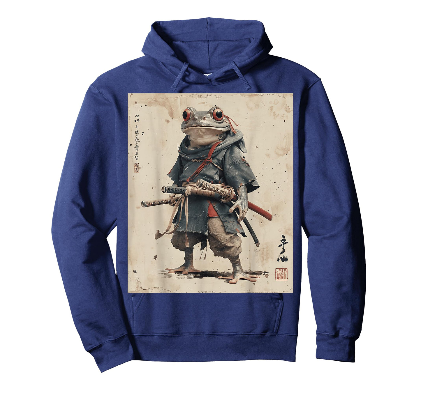 Samurai Frog Warrior Japanese Ukiyo-e Art Vintage Aesthetic T-Shirt