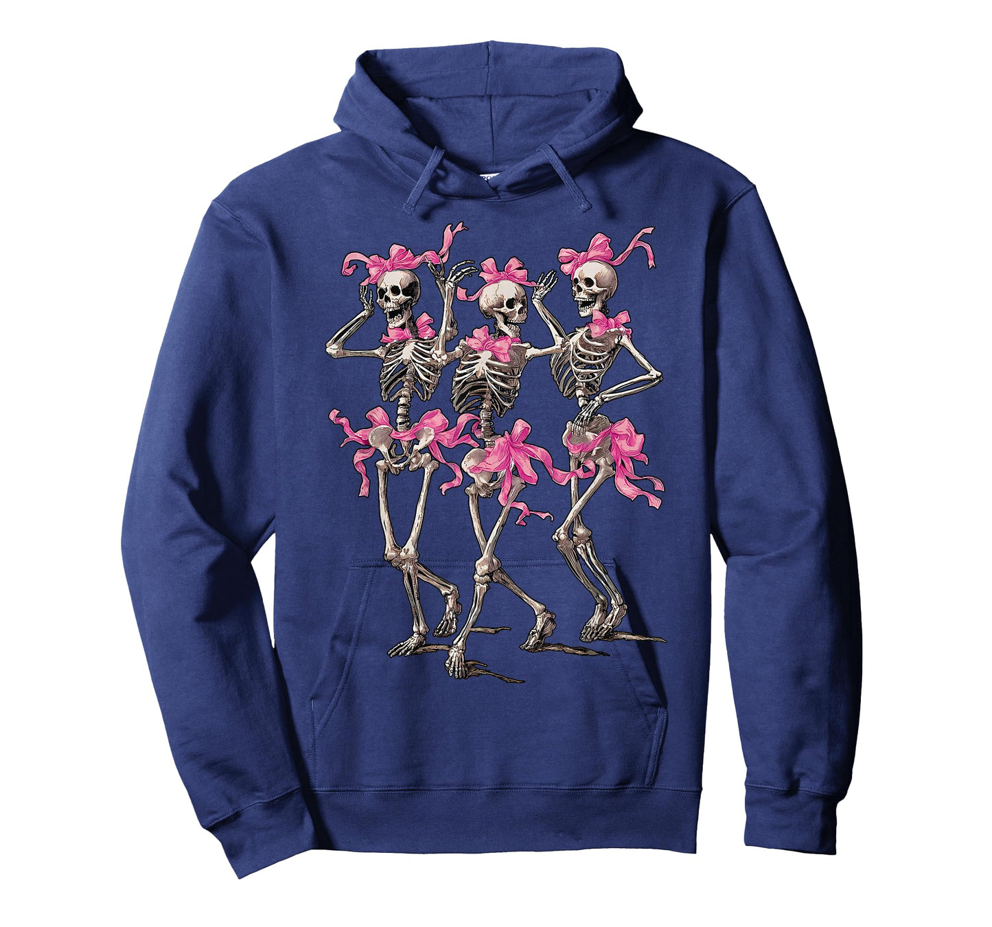 Dancing Skeleton Coquette Pink Bow Halloween Spooky Season T-Shirt