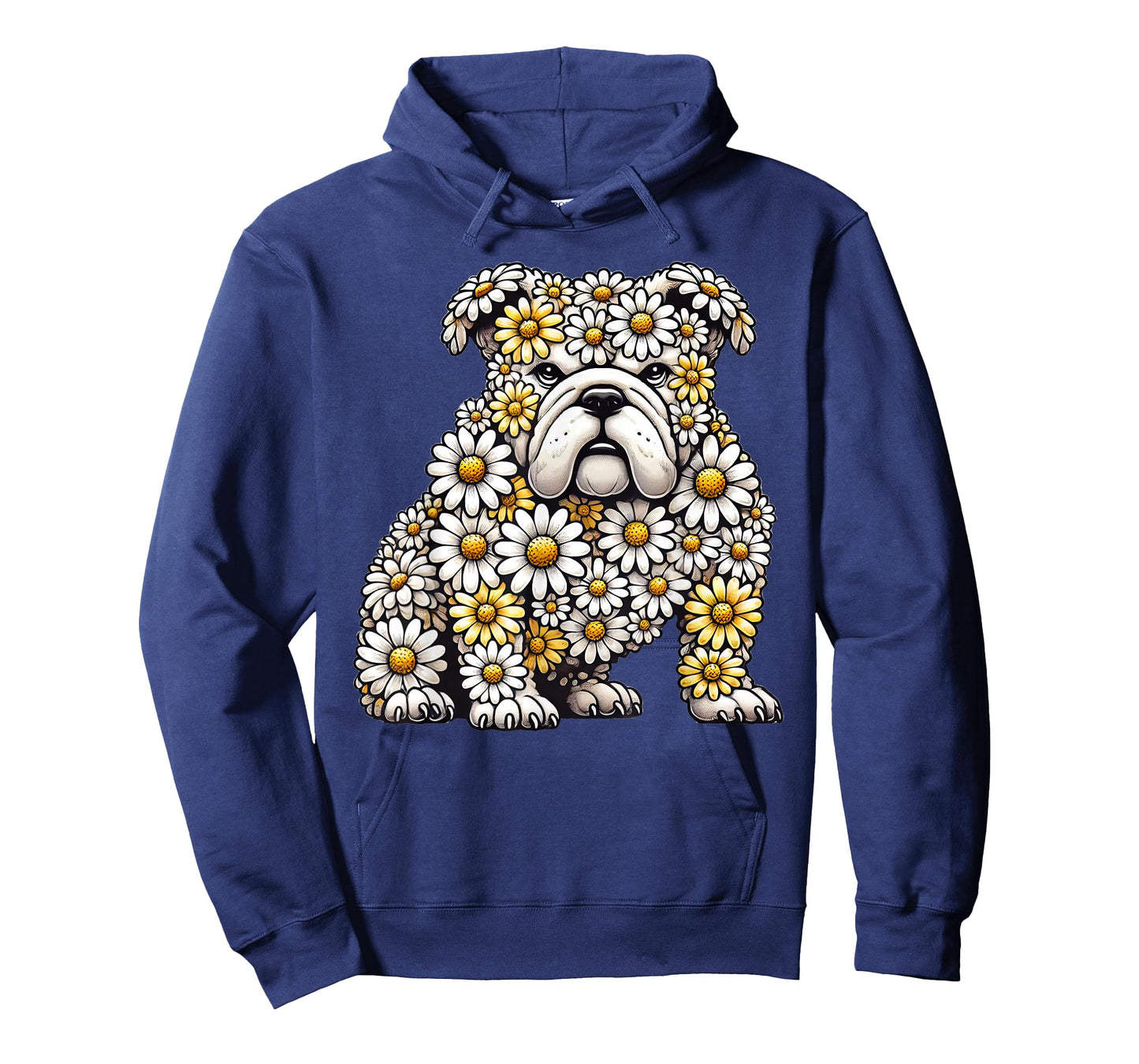 Daisy English Bulldog Dog Flower Gardening Floral T-Shirt