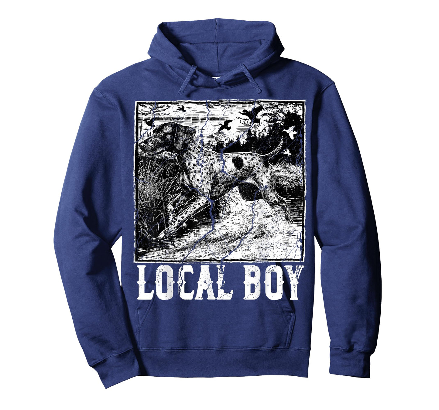 Retro Hunting Local Boy Southern Hunter Dog Lover Vintage T-Shirt