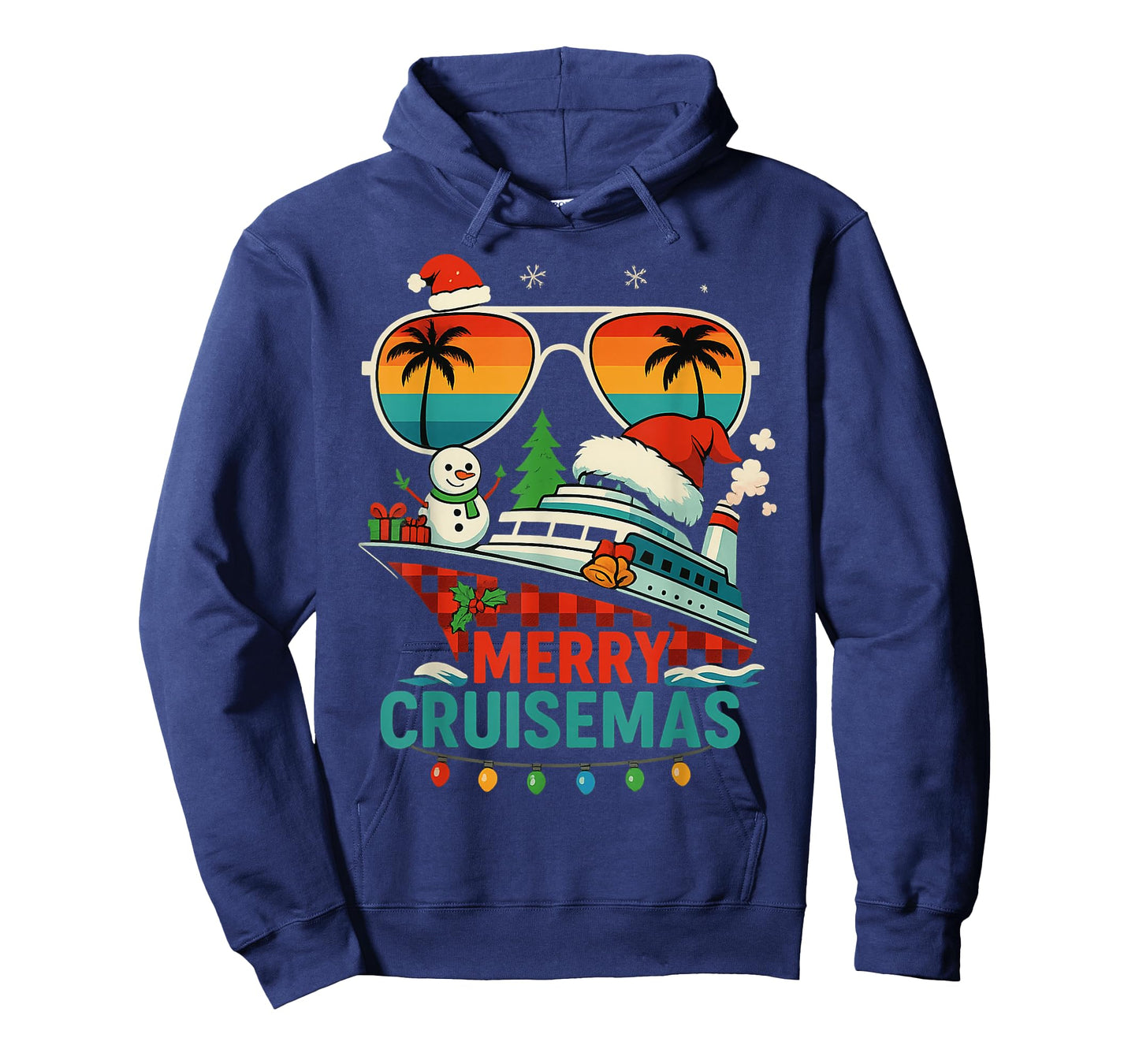 Merry Cruisemas 2025 Christmas Santa Snowman Funny Cruise T-Shirt