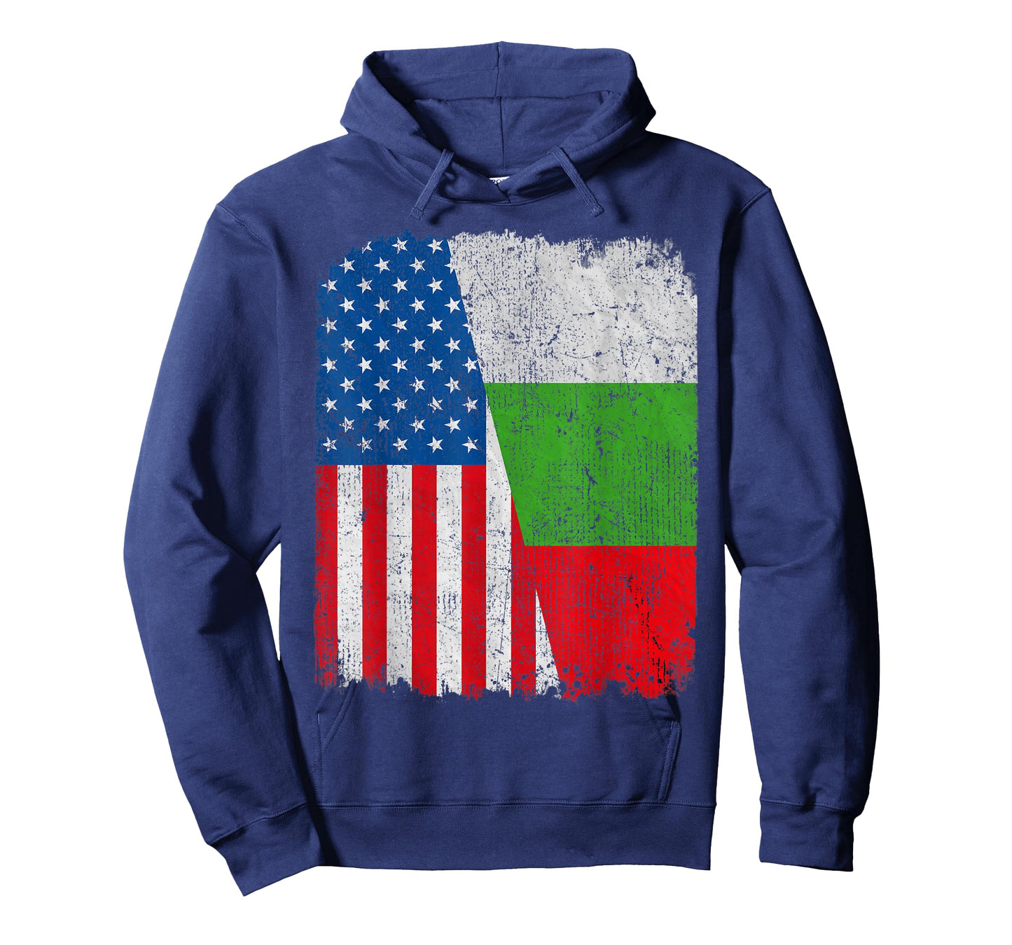 Bulgarian American Flag Half USA Bulgaria Root Proud Women Kids Men T-Shirt