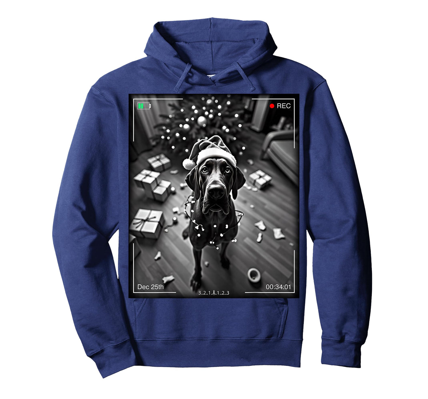 Christmas Great Dane Caught On Camera T-Shirt