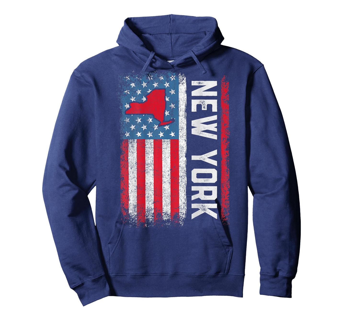 Vintage New York State USA Flag Shirt New York (On Back) T-Shirt