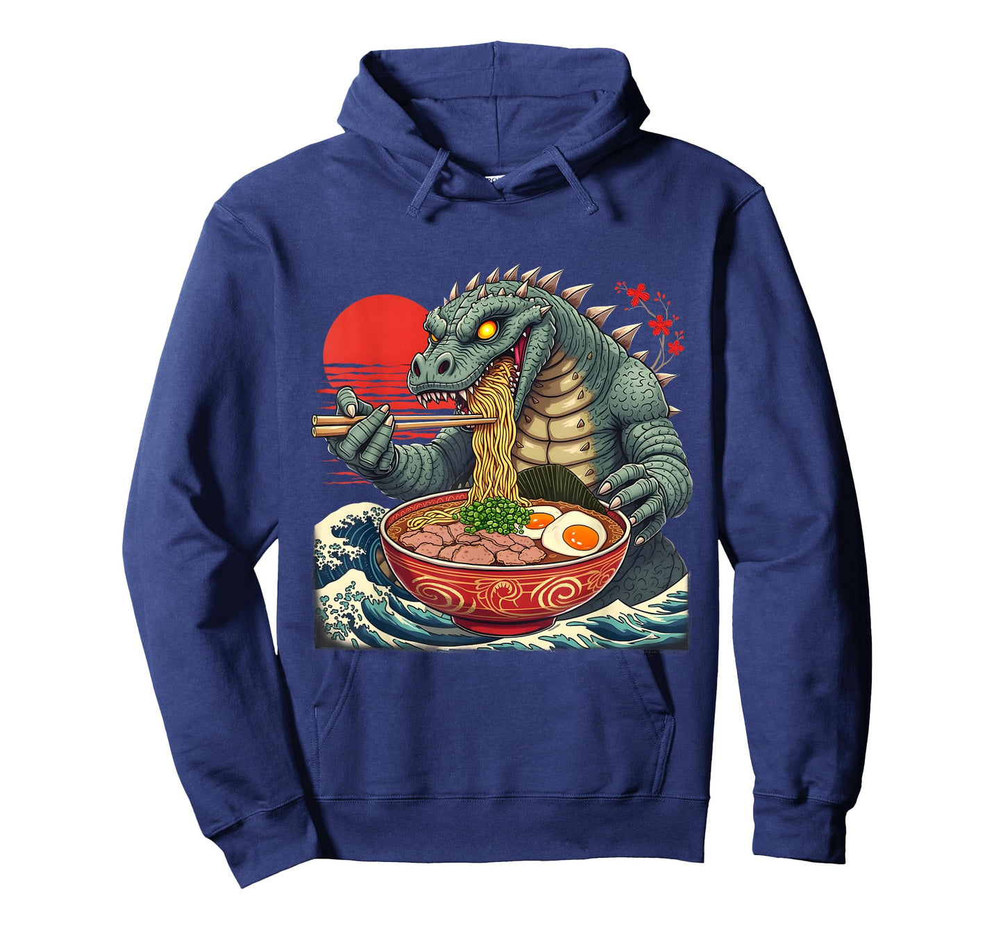 Kaiju Noodles Japanese Ramen Art Design T-Shirt