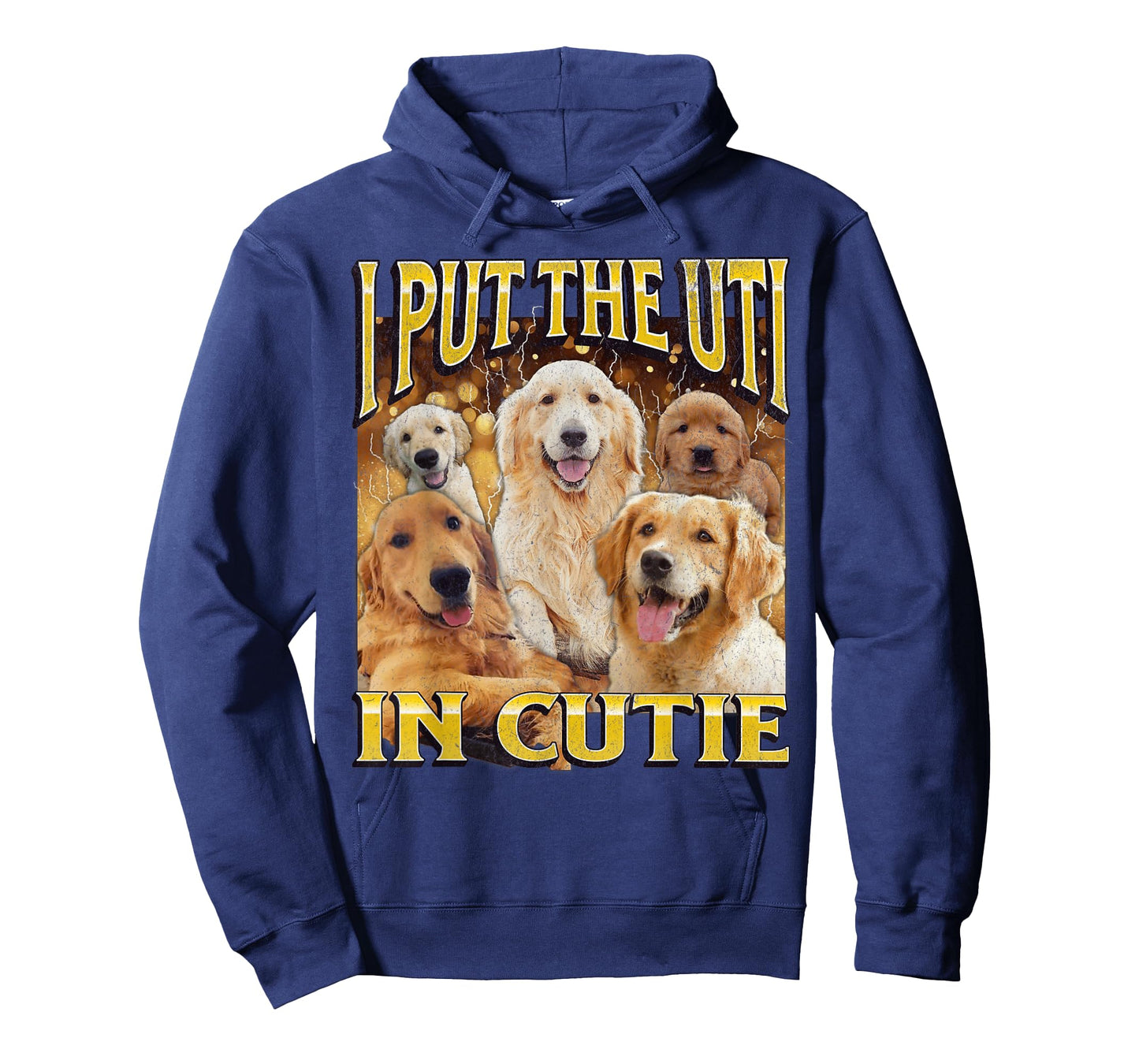 I Put The UTI In Cutie Funny Dog Meme Bootleg Graphic T-Shirt