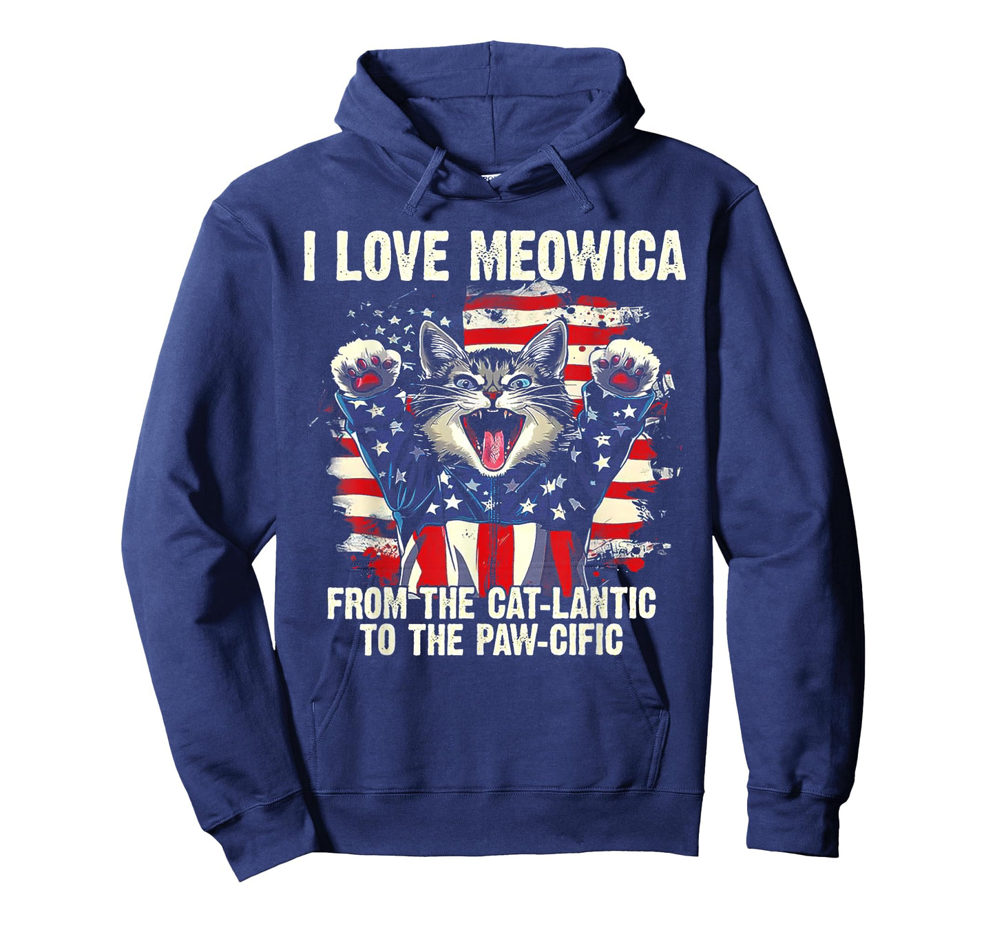 I Love Meowica From The Cat-lantic To The Paw Cific T-Shirt
