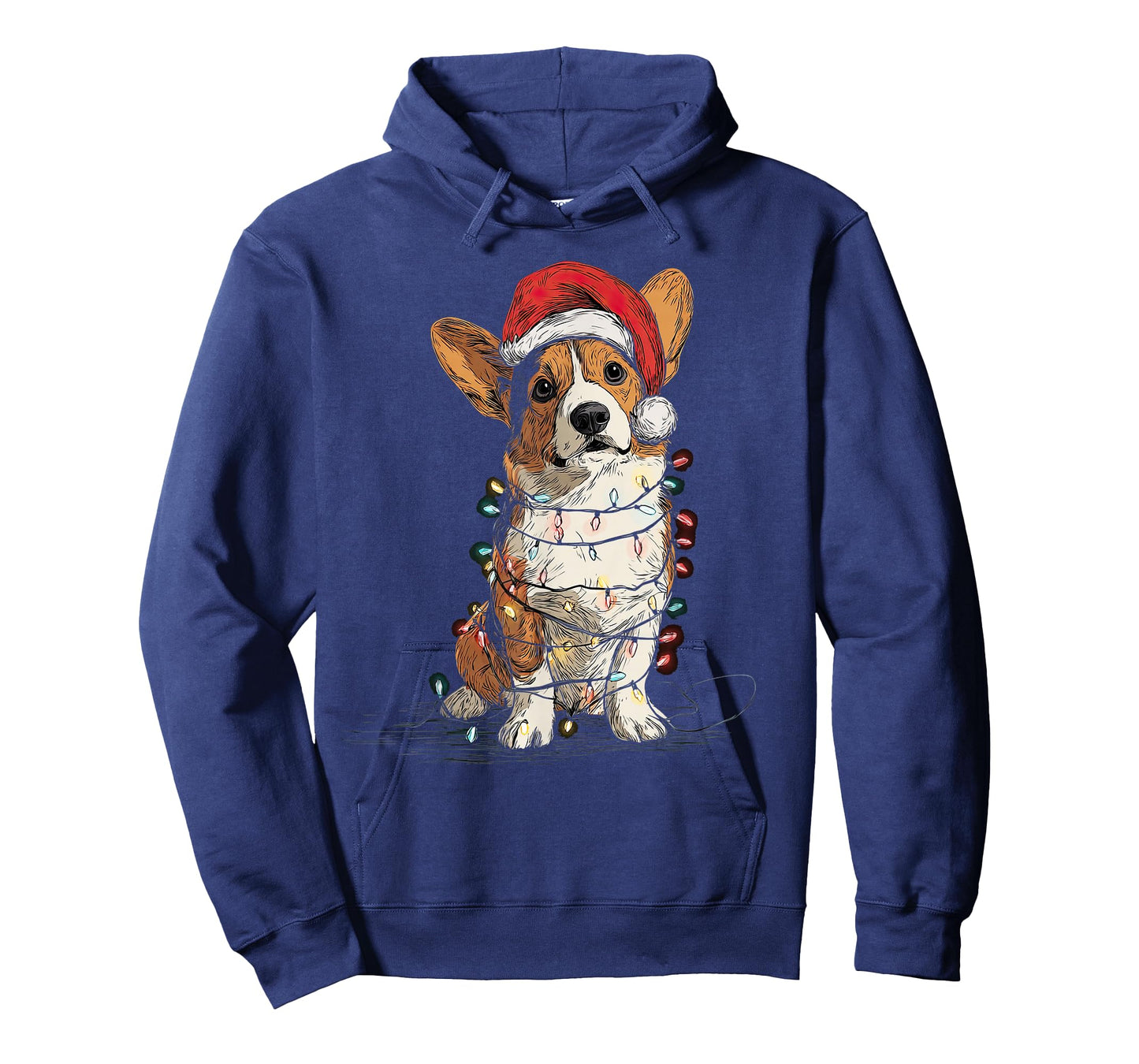 Funny Cardigan Welsh Corgi Christmas Graphics Dog Lights T-Shirt