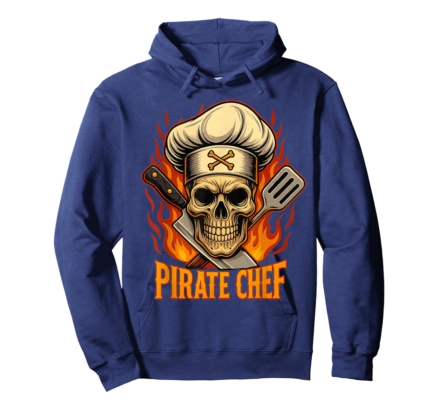 Culinary Pirate Cook Chef Hat Knife Spatula Skull Halloween T-Shirt
