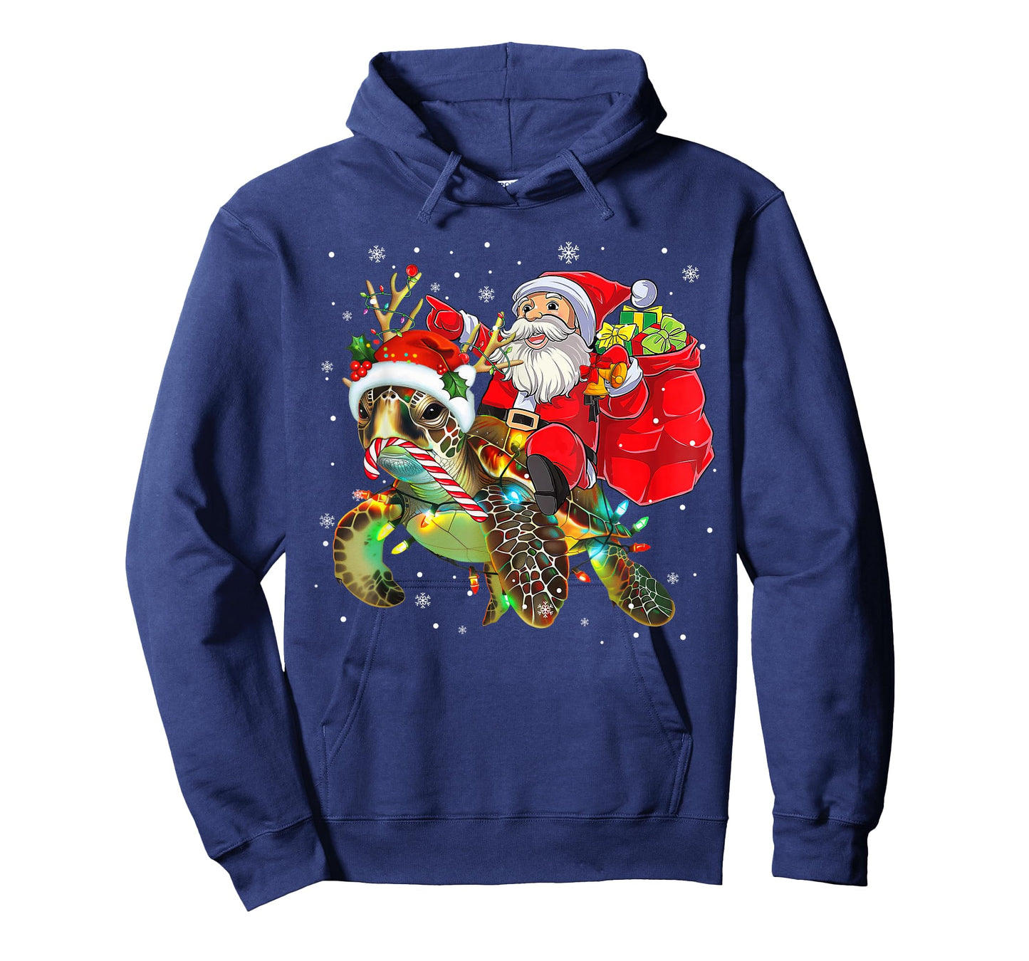 Funny Turtle Christmas Santa Riding Sea Turtle Xmas 2025 T-Shirt