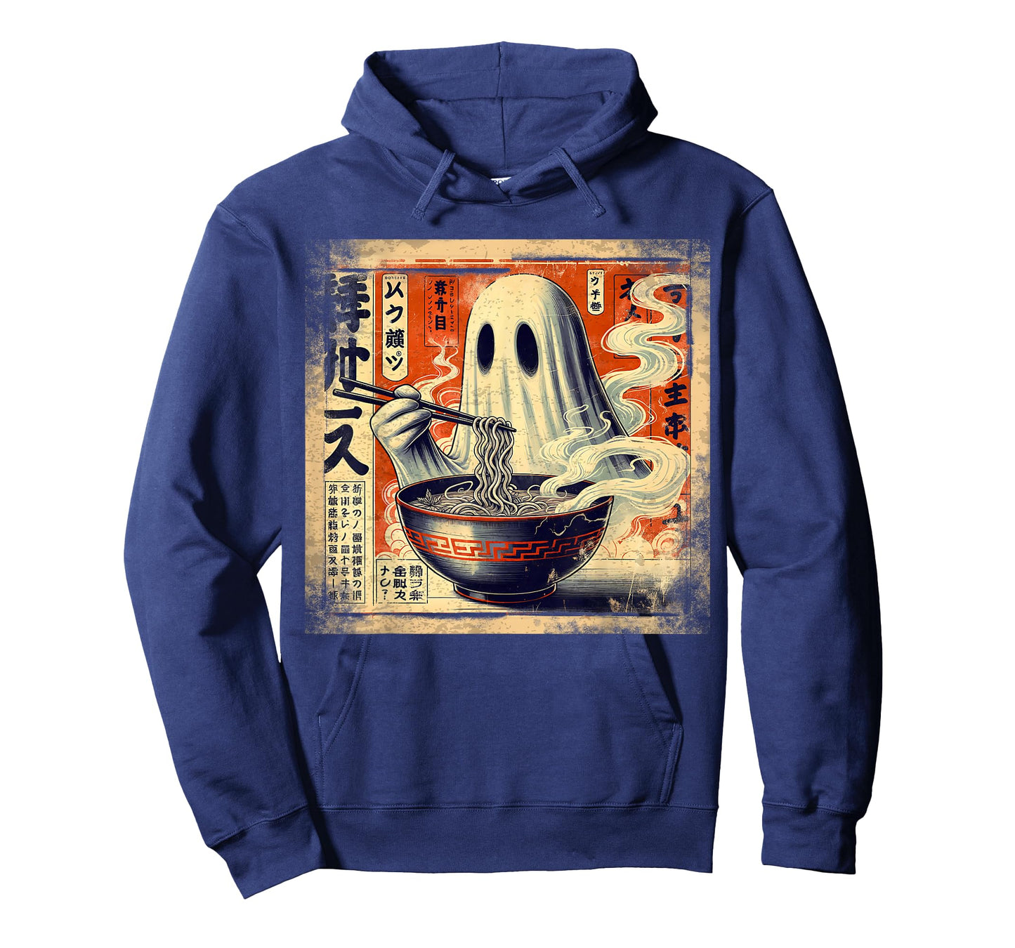 Ghost Ramen Noodles Japanese Vintage Kawaii Anime Halloween T-Shirt