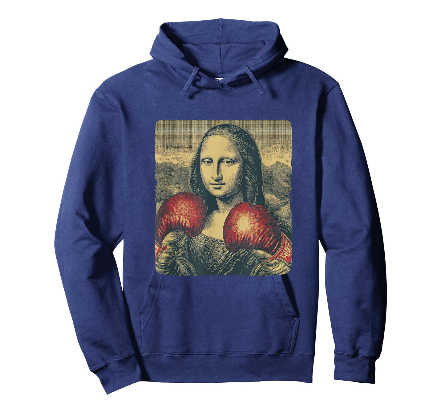 Funny Boxing Sport Mona Lisa Costume for Boys and Girls T-Shirt