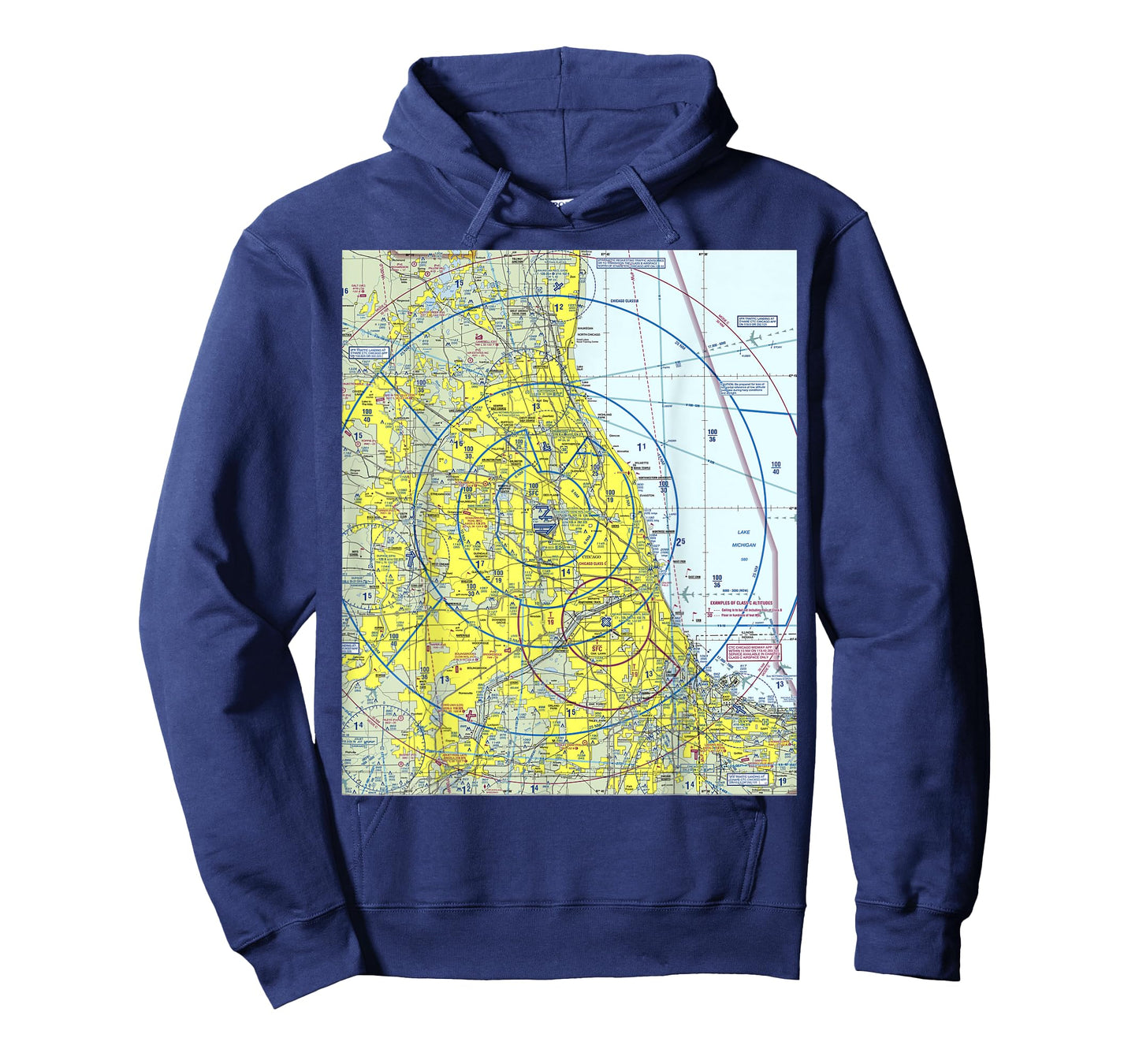 Aeronautical VFR Sectional Chart - Chicago T-Shirt