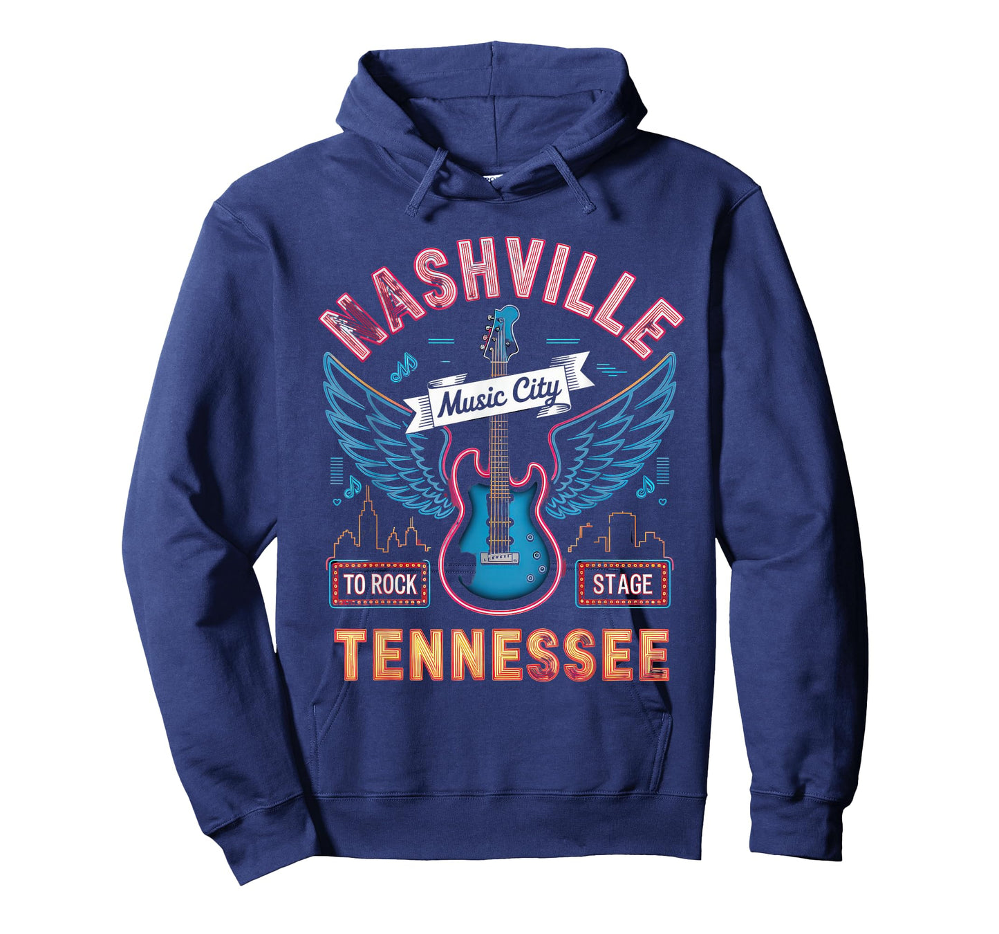 Nashville Music City Tshirt Women Men Tennessee Rock Country T-Shirt