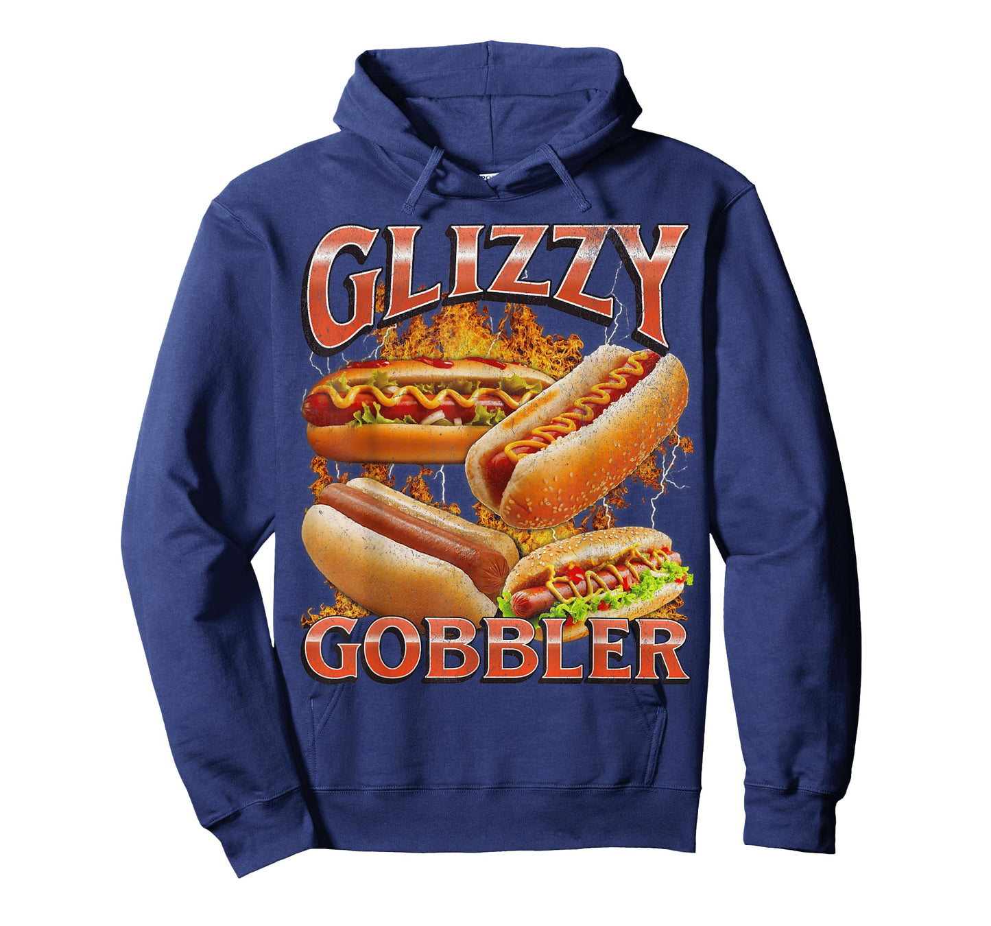Glizzy Gobbler Funny Wiener Hot Dog Meme Bootleg Graphic T-Shirt for Men Women