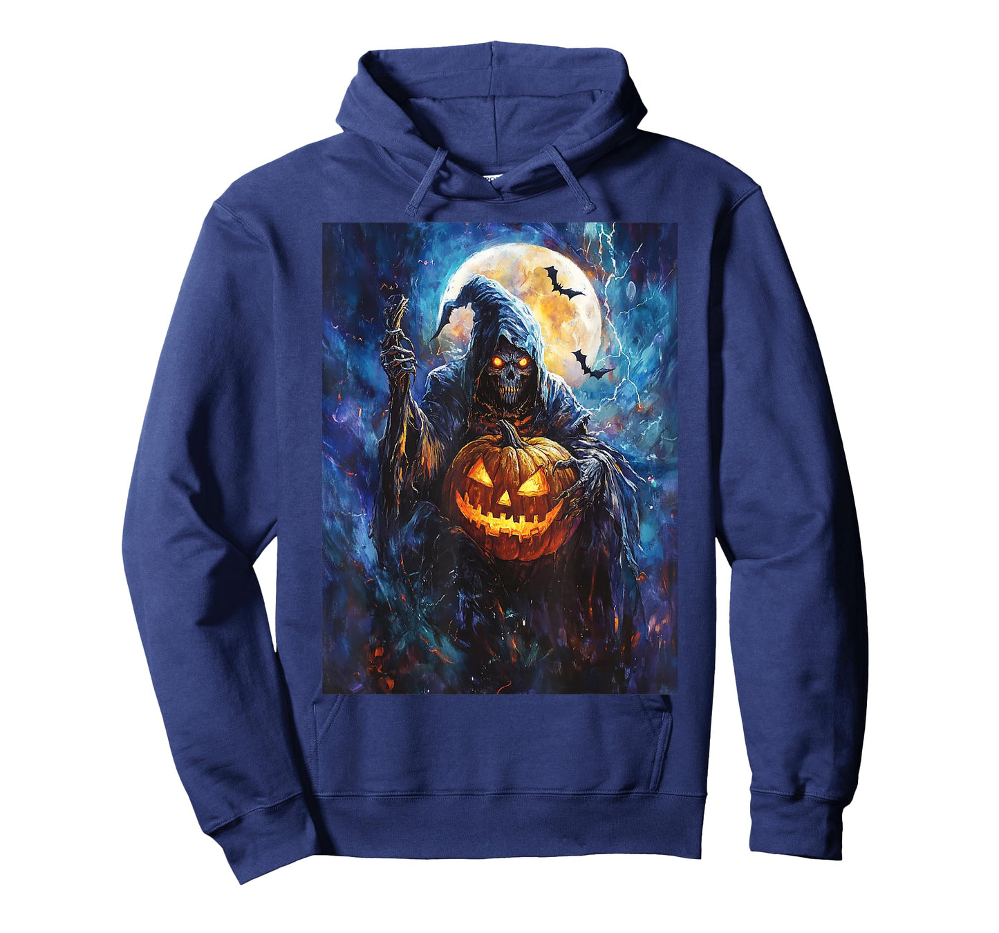 Halloween Spooky Pumpkin Design Scary Grim Reaper Halloween T-Shirt