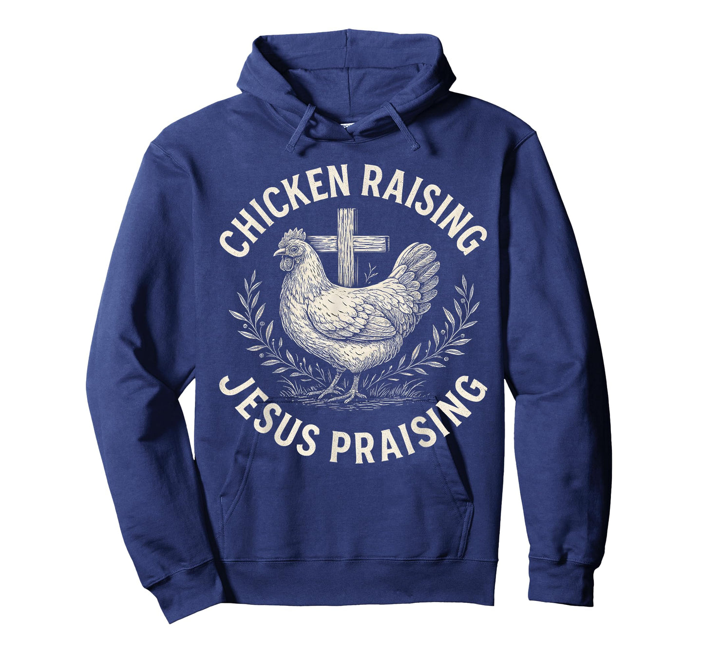 Chicken Raising & Jesus Praising Retro Farm T-Shirt