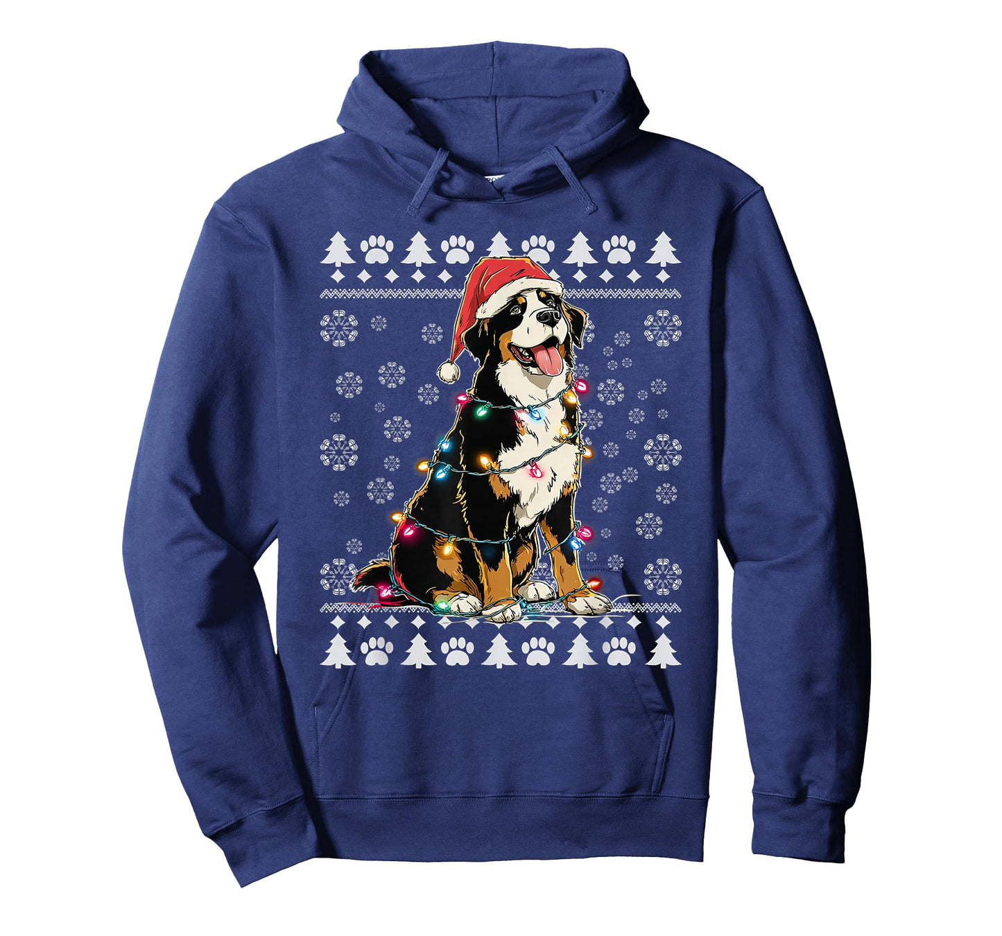 Bernese Mountain Christmas Ugly Sweater Funny Dog Xmas T-Shirt