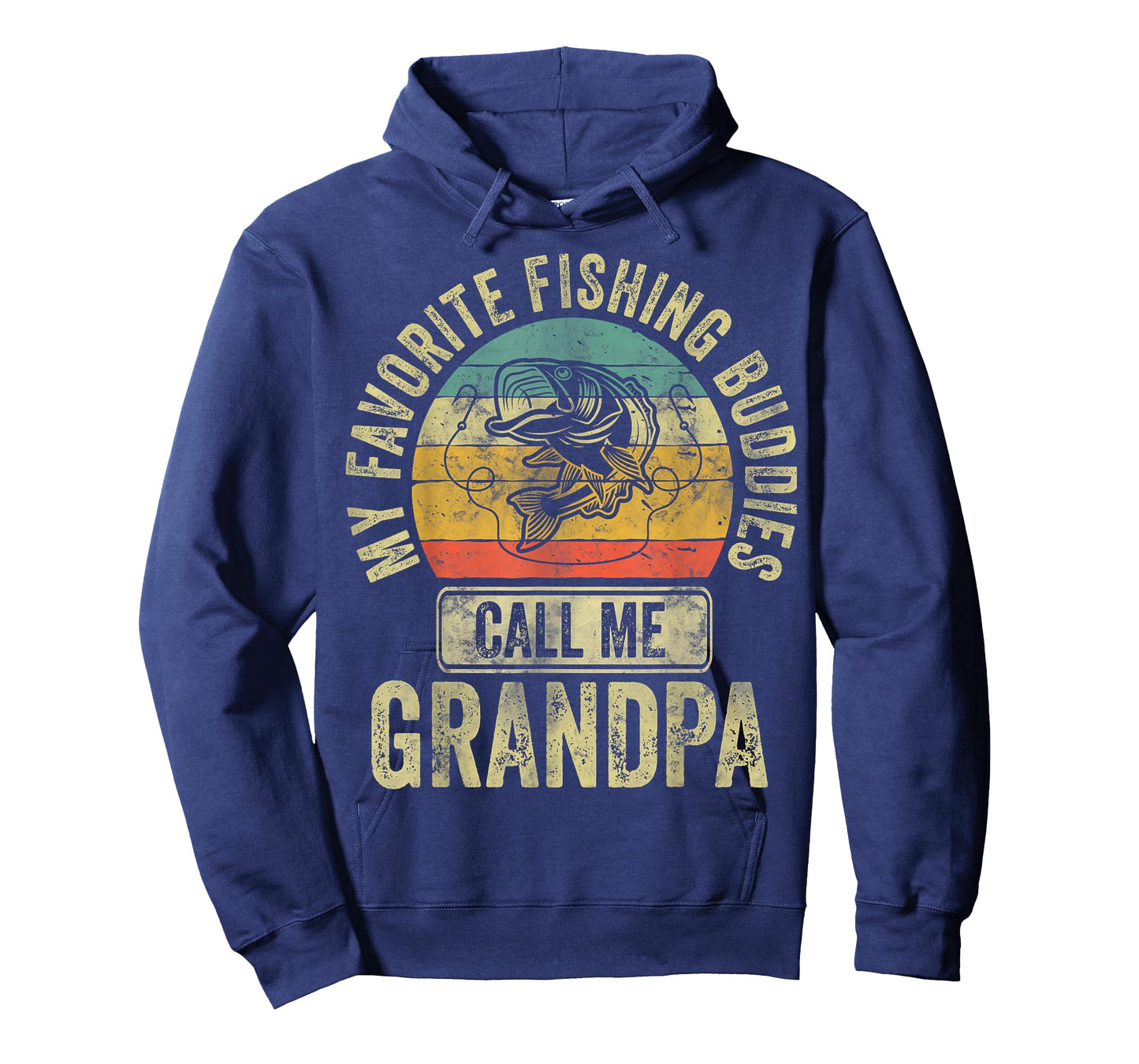 My Favorite Fishing Buddies Call Me Grandpa Shirt Fisherman T-Shirt