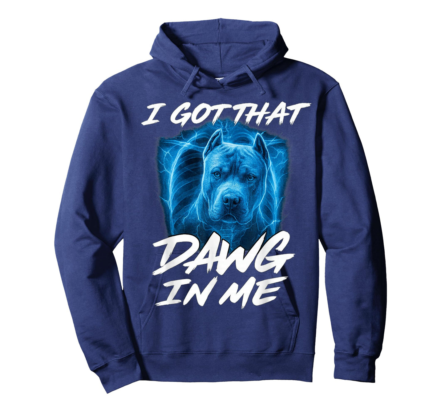 I Got That Dawg in Me X-ray Pitbull Ironic Meme Viral Quote T-Shirt