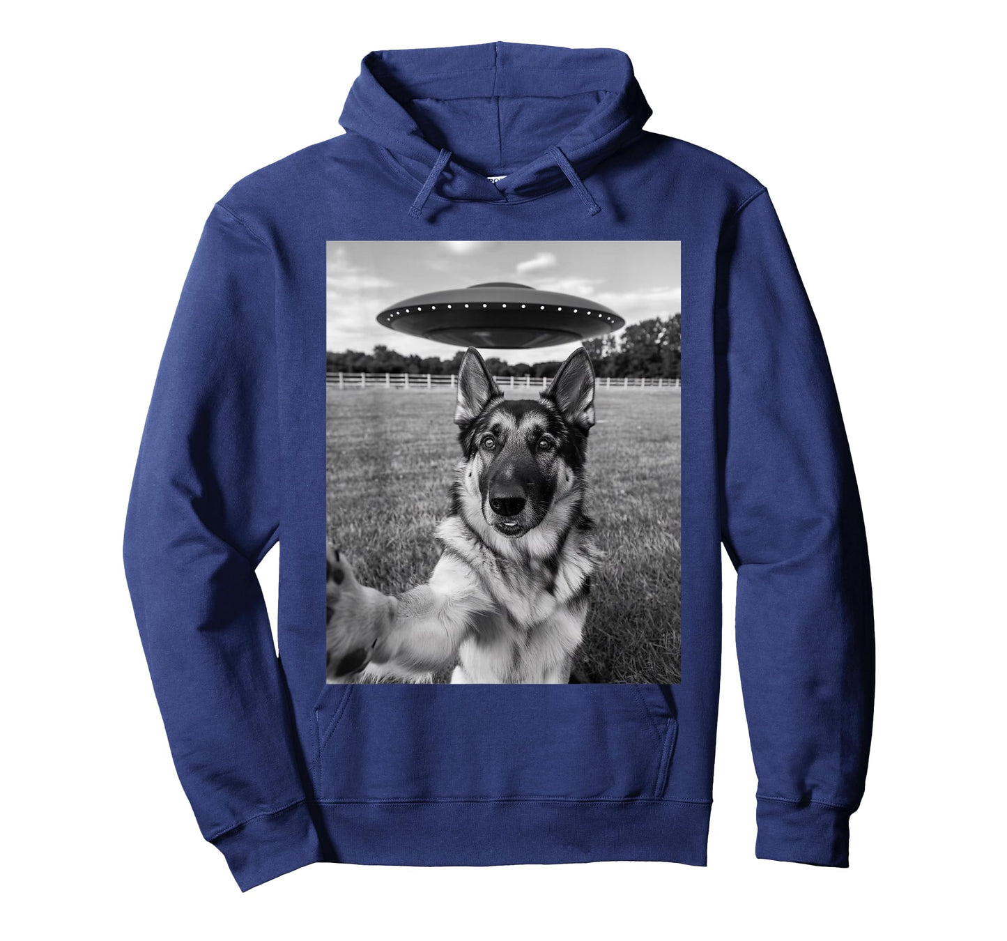 Funny German Shepherd Ufo Selfie T-Shirt