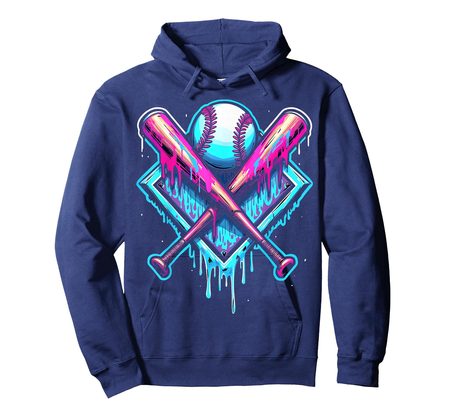 Baseball Drip Boys Home Plate Ice Cream Drip Players & Fans T-Shirt