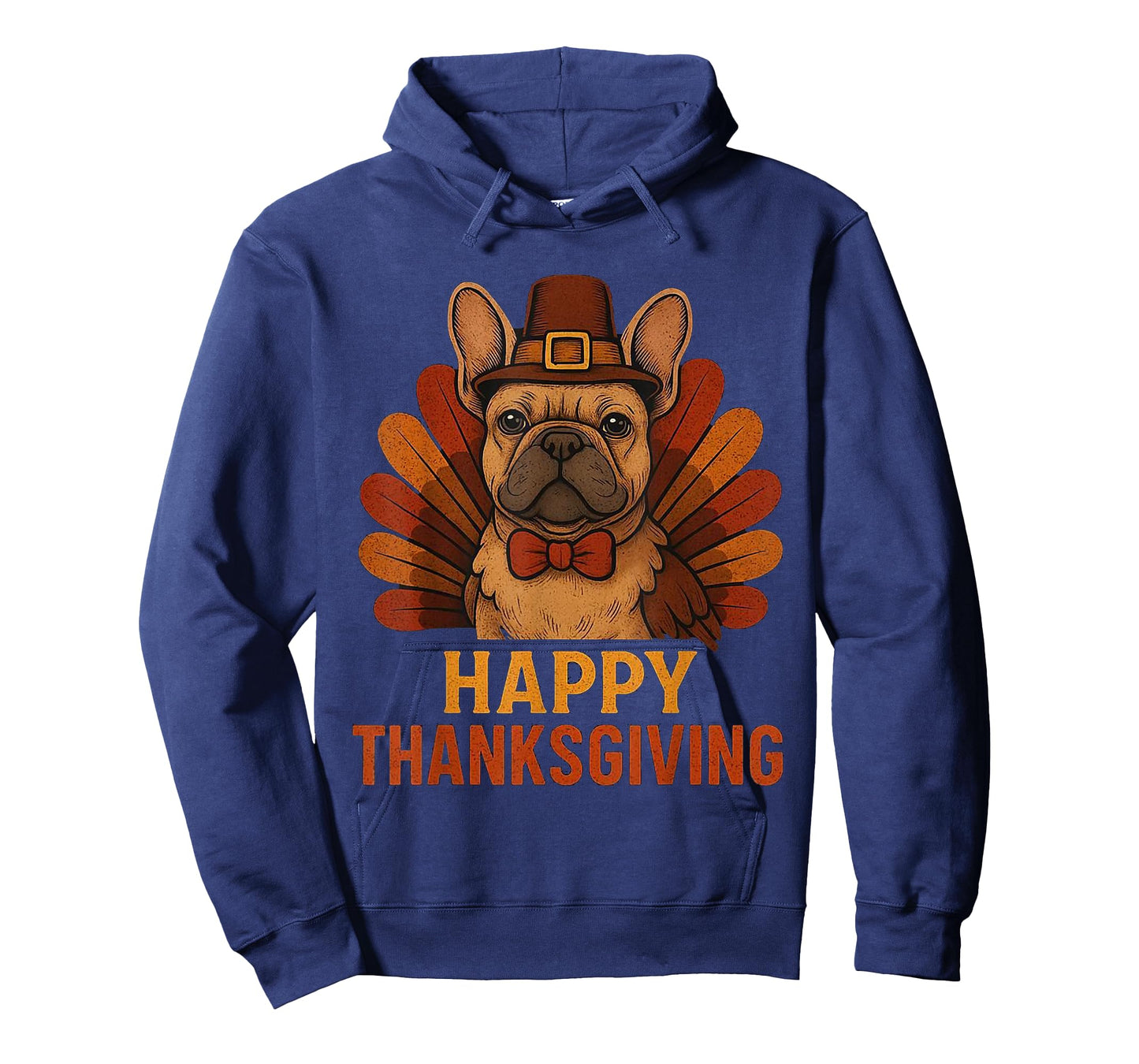 Cute Dog Frenchie Happy Thanksgiving Santa Christmas Xmas T-Shirt