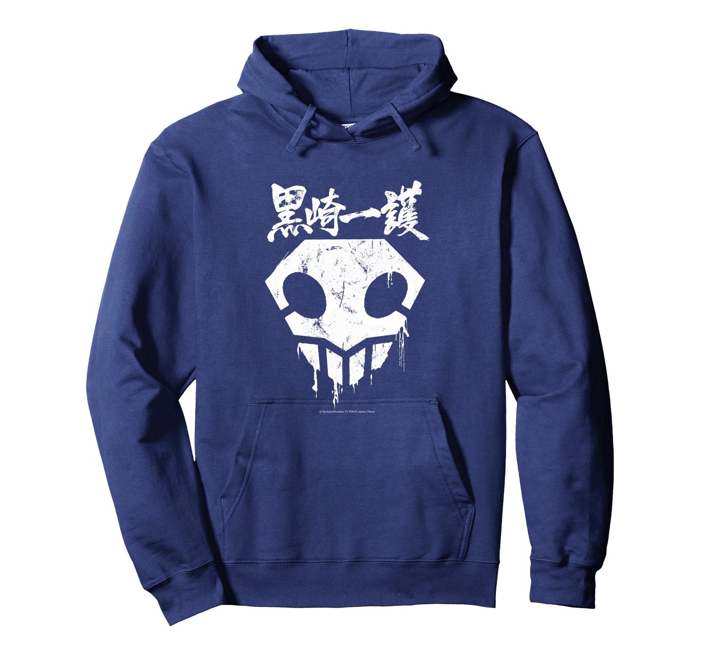 Bleach Skull with Graffiti Paint Drips and Splatter Anime Long Sleeve T-Shirt