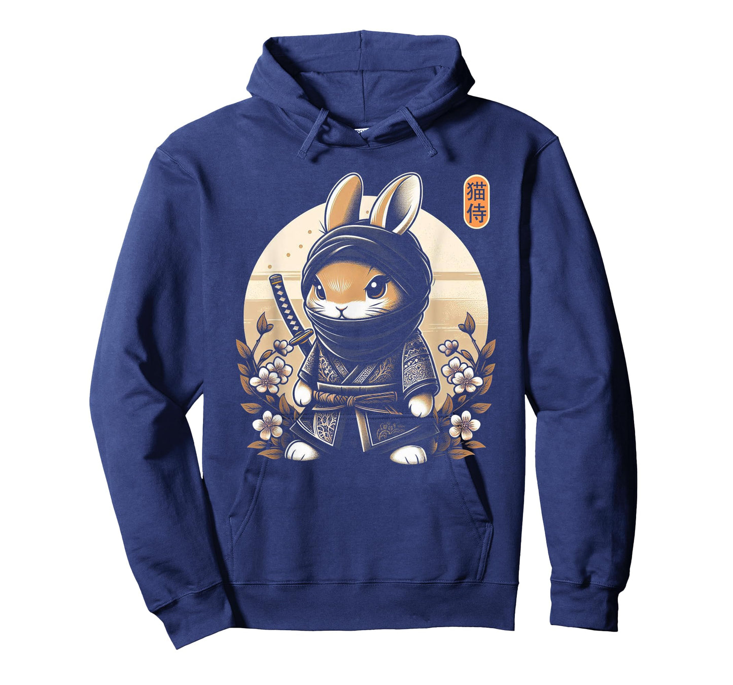 Japanese Samurai Ninja Rabbit Tattoo Japanese Kawaii Art T-Shirt
