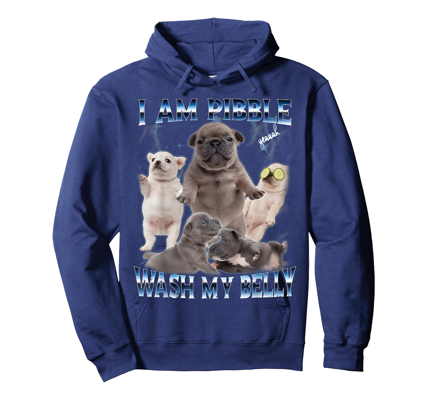 I Am Pibble Wash My Belly Funny Dog Clean My Belly Meme T-Shirt