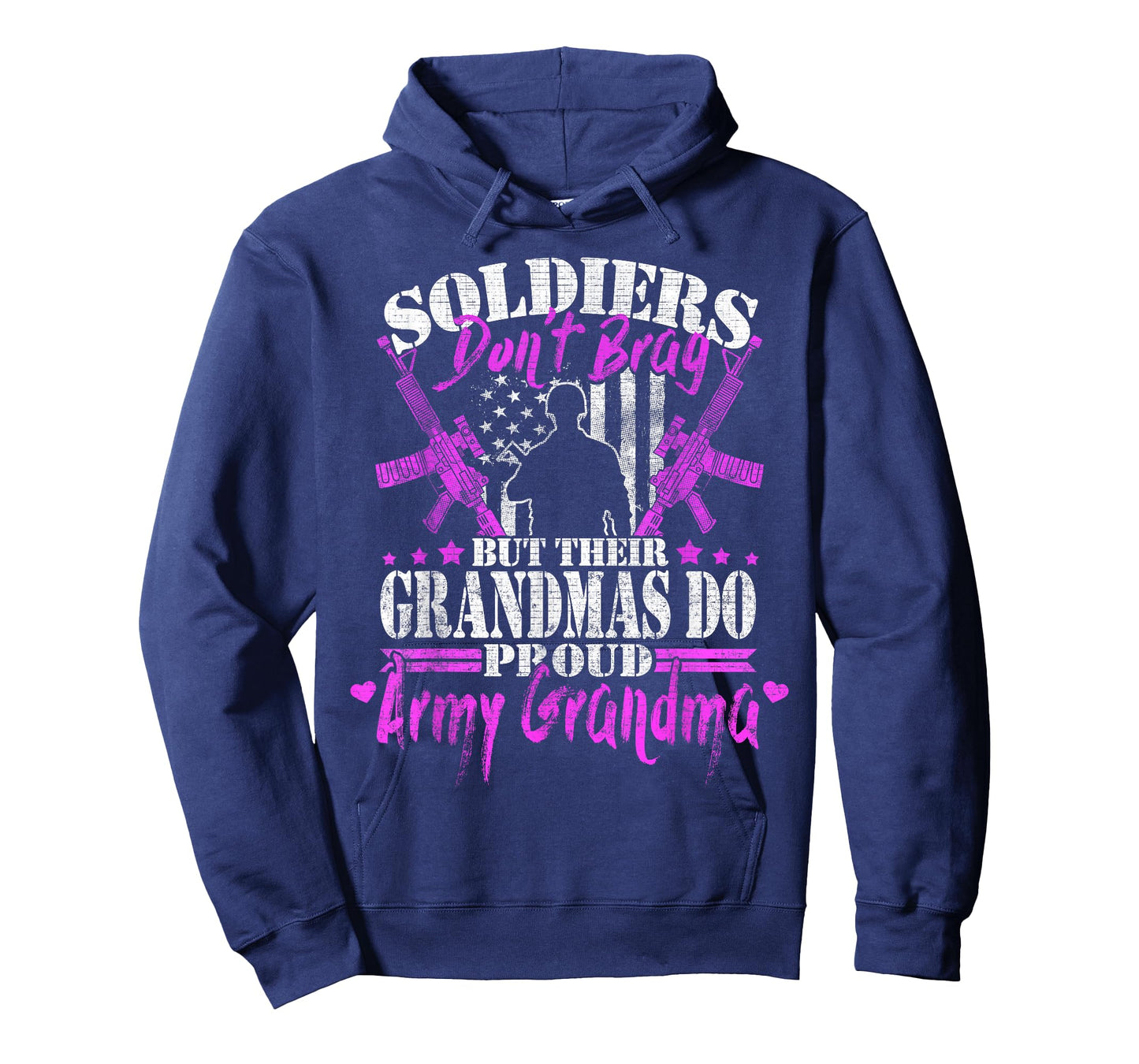 Proud Army Grandma Soldiers Don't Brag Military Grandmother T-Shirt