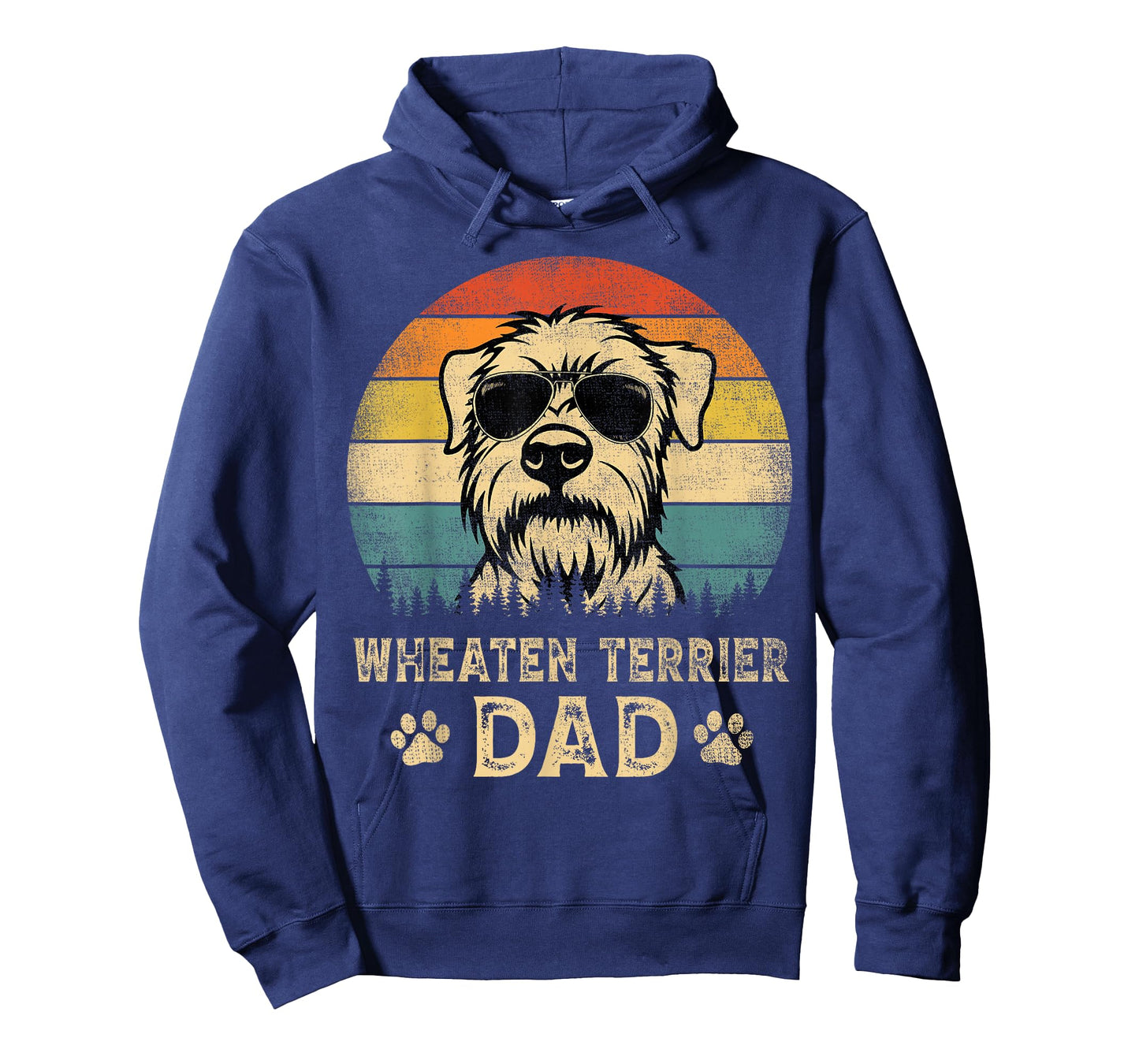 Vintage Wheaten Terrier Dad Dog Lovers Father's Day Tee T-Shirt