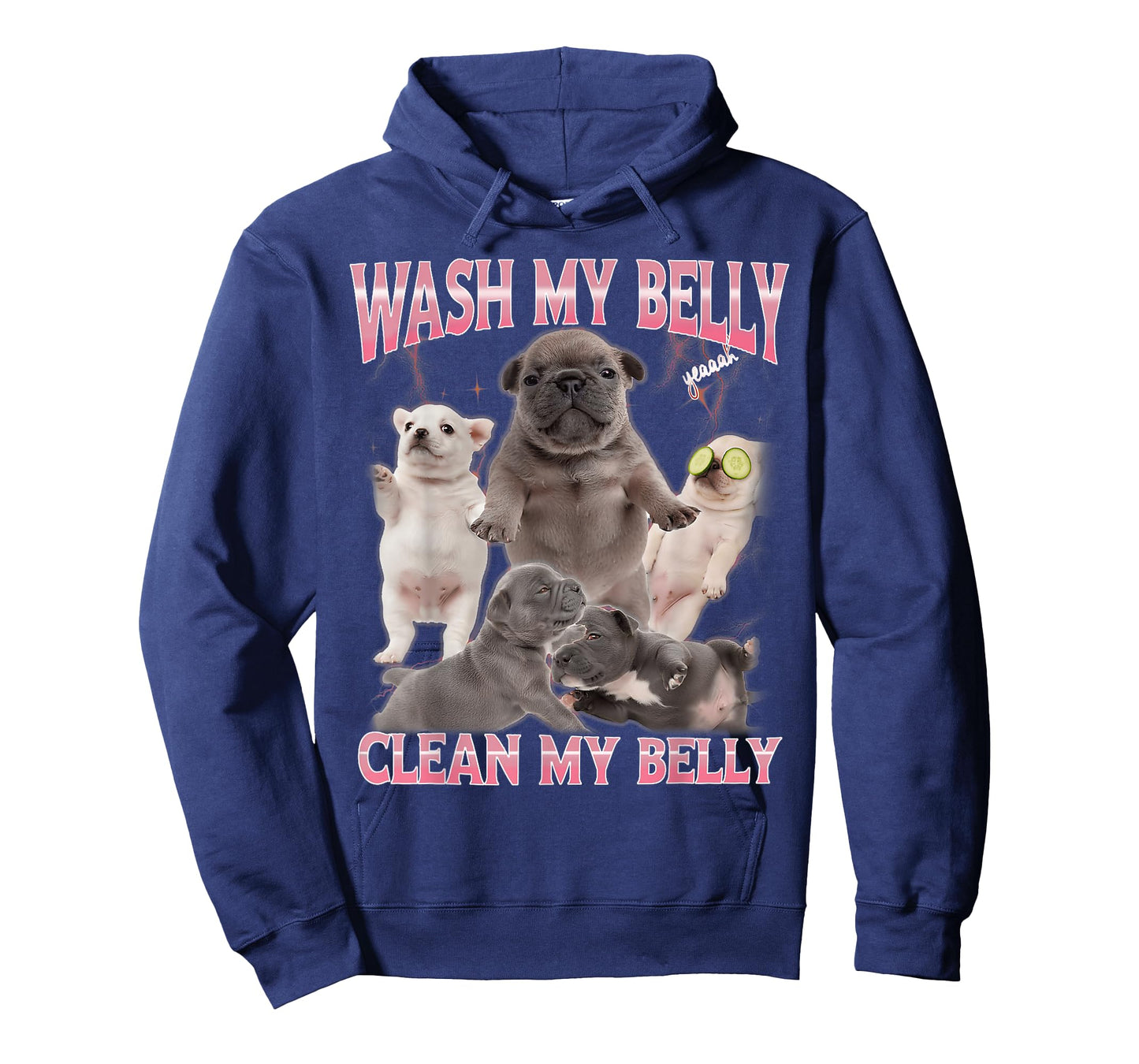 Pibble Meme Wash My Belly Funny Dog Clean My Belly Meme T-Shirt
