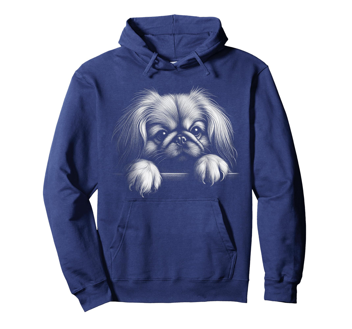 Cute Pekingese Peeking Art Design For Dog Owner T-Shirt