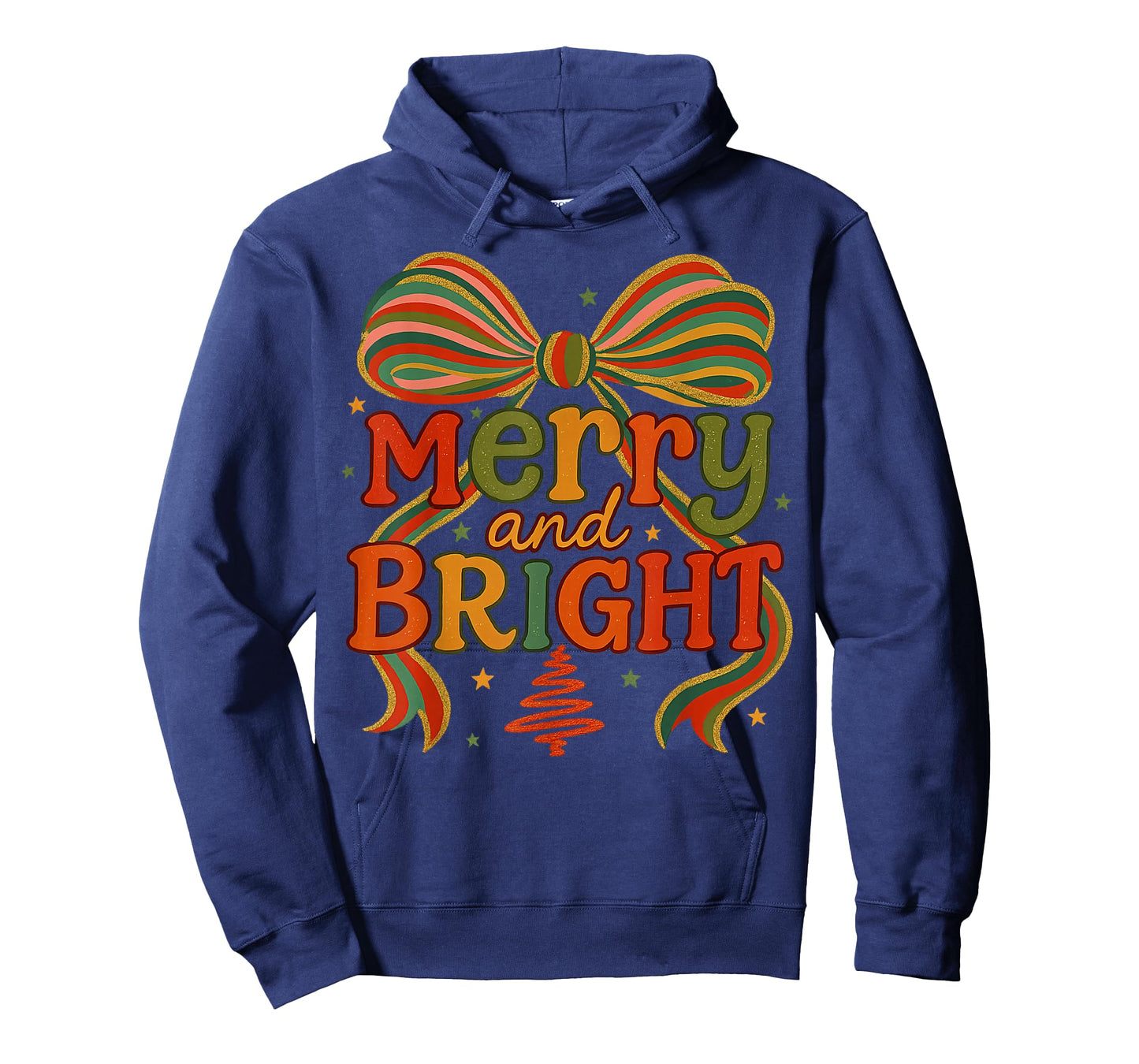 Merry and Bright Christmas Crew 2025 Funny Family Matching T-Shirt