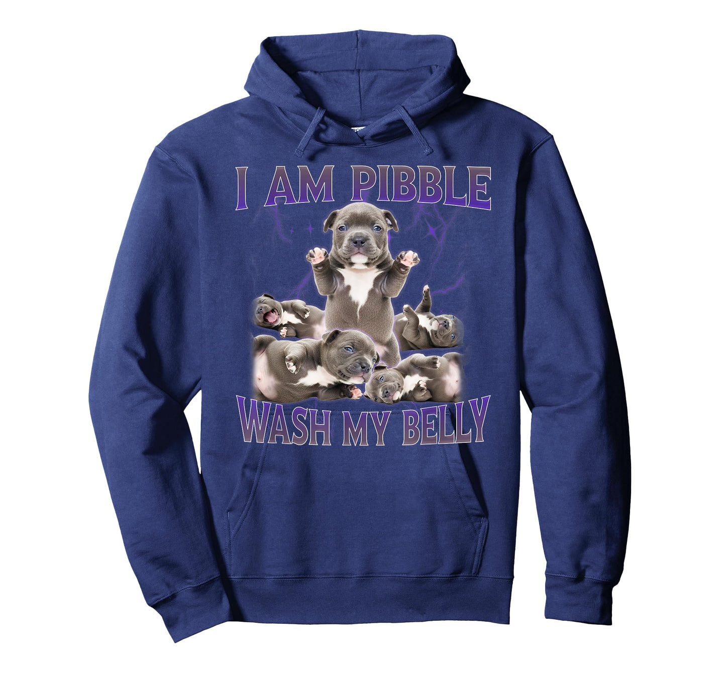 Funny I am Pibble Dog Puppy Wash Clean My Belly Meme T-Shirt