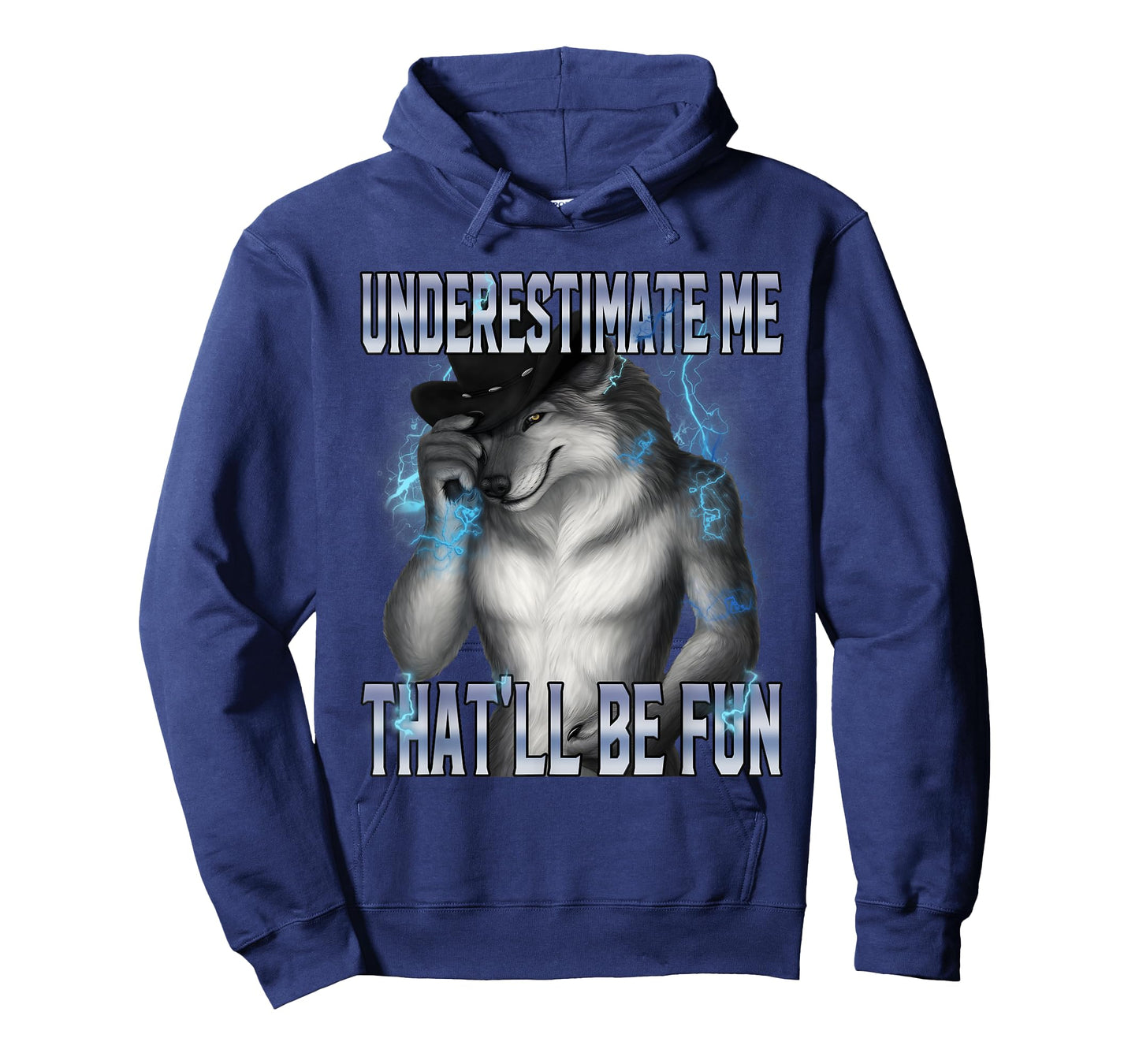 Underestimate Me That'll Be Fun Alpha Wolf Meme Brainrot T-Shirt