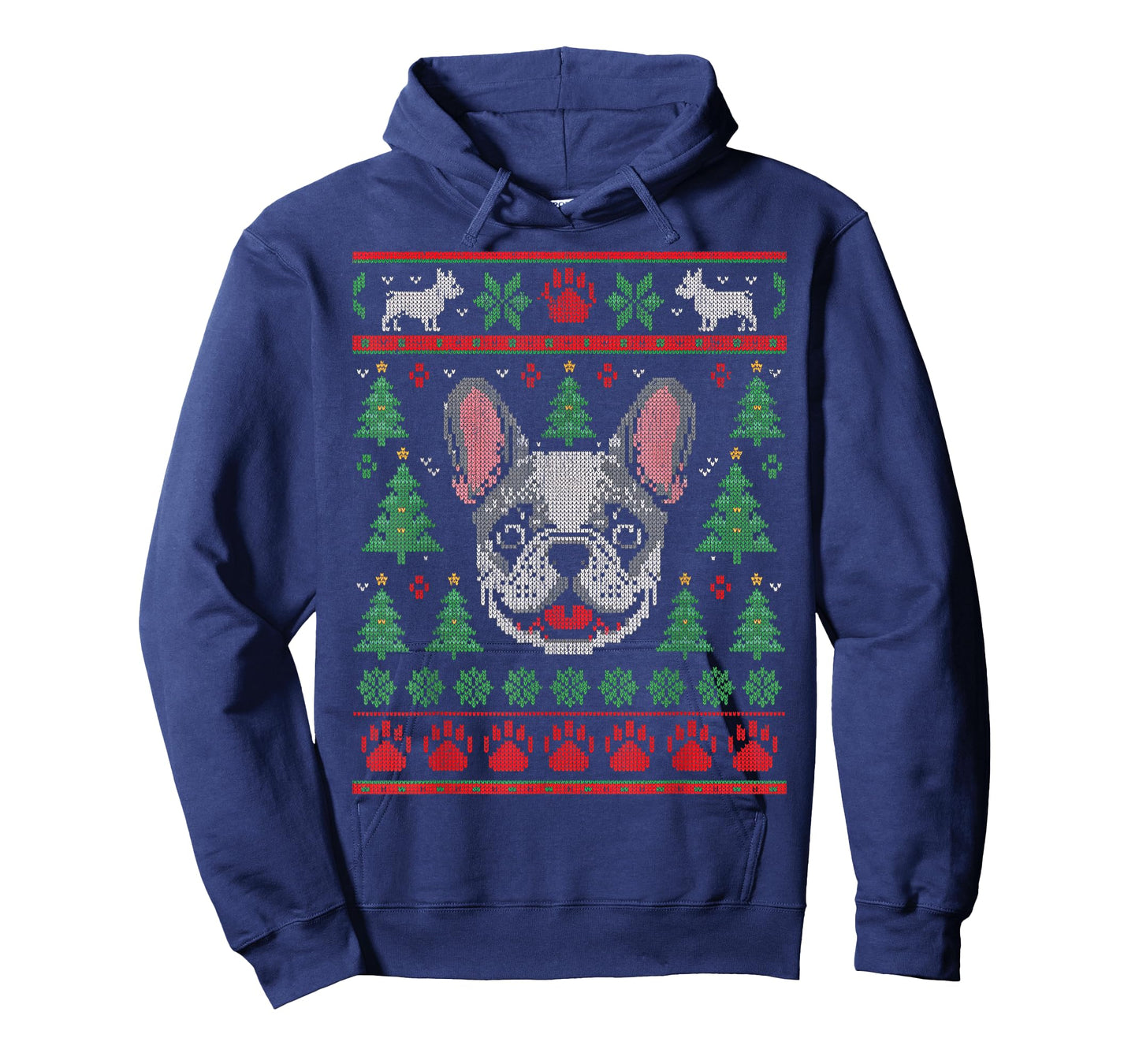 French Bulldog Merry Frenchie Dog Ugly Christmas Sweater T-Shirt