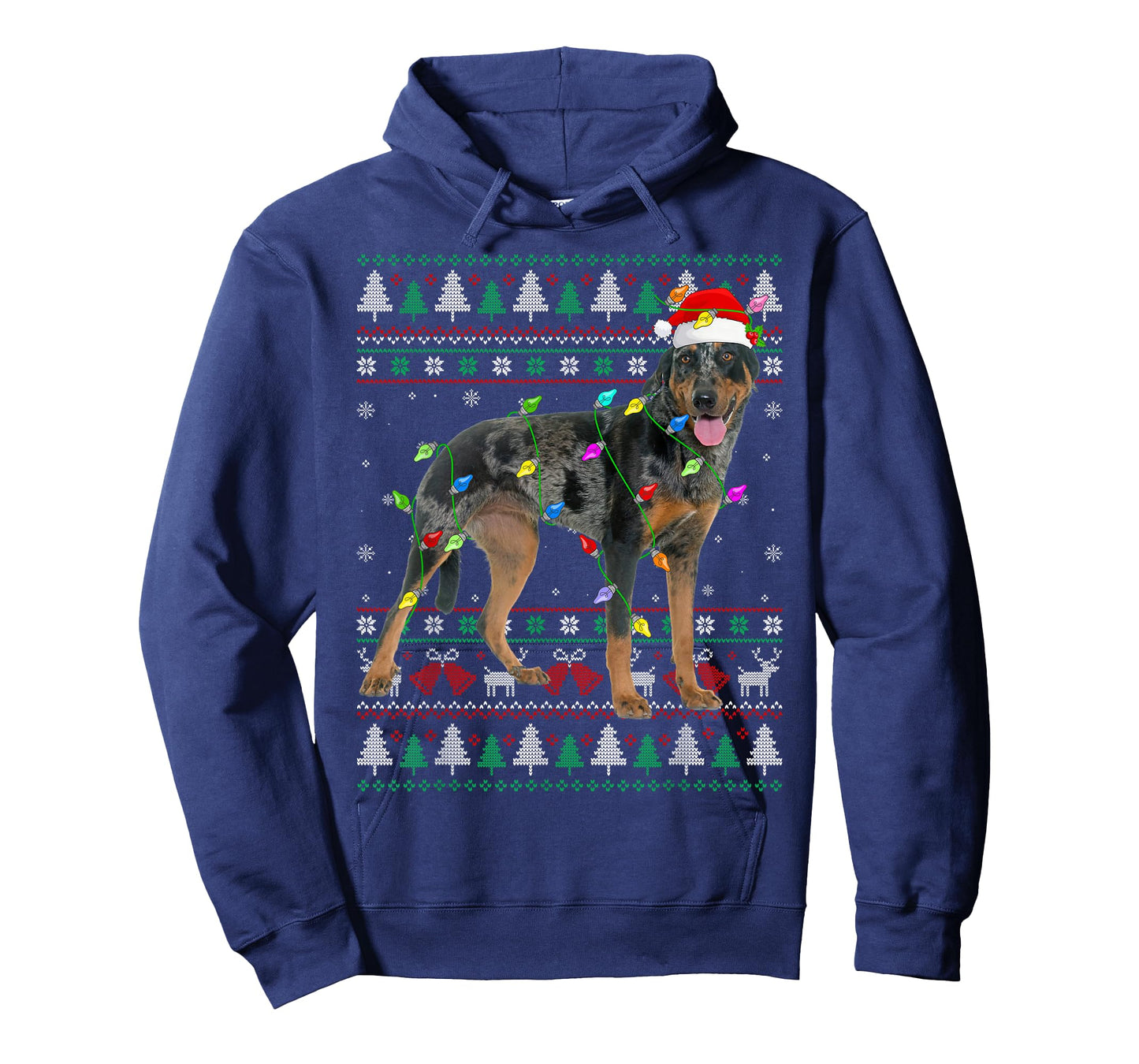 Harlequin Beauceron Dog Christmas Ugly Sweater Dog Xmas T-Shirt